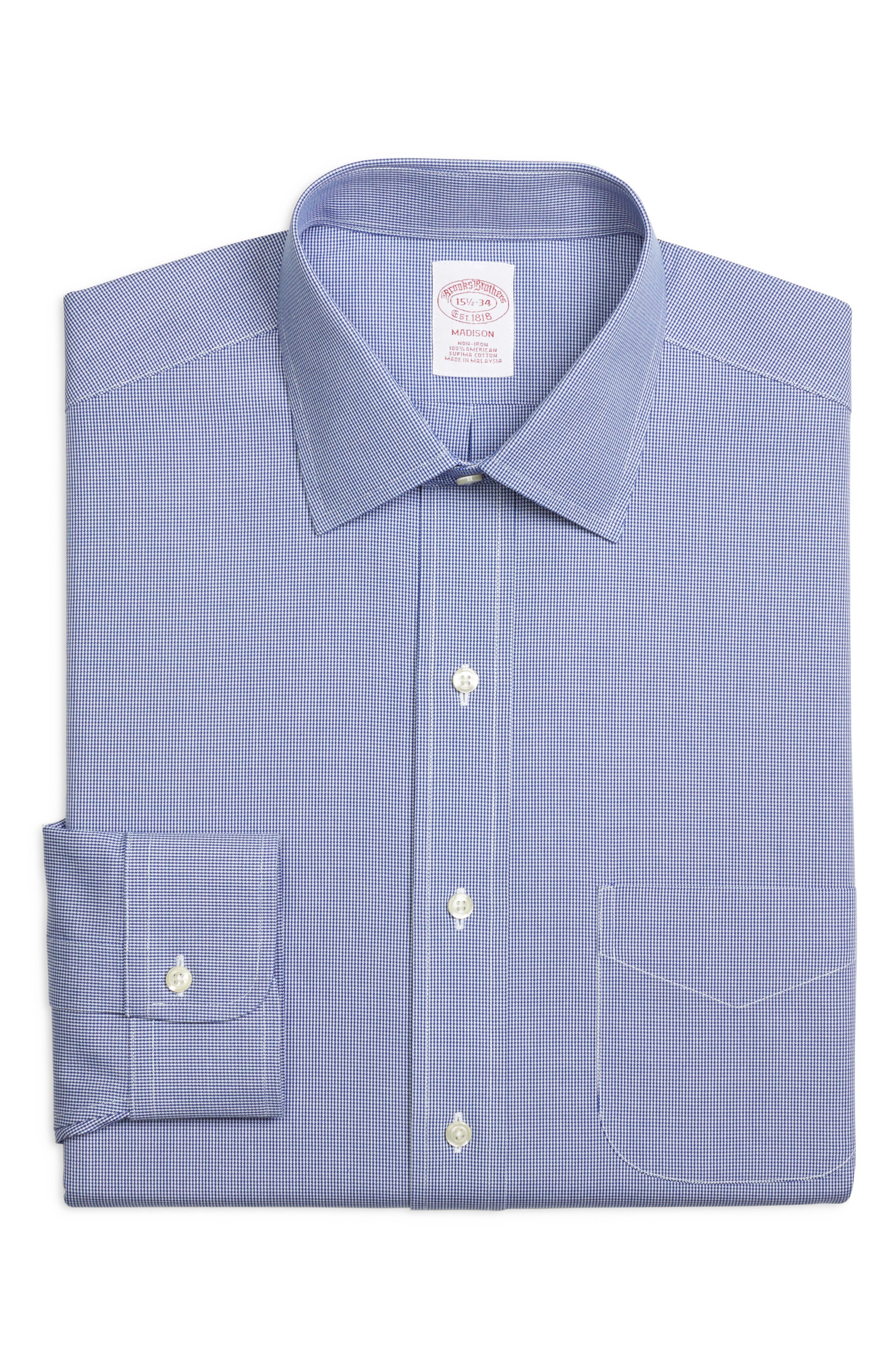 Brooks Brothers Classic Fit Houndstooth Dress Shirt (3 For $207)