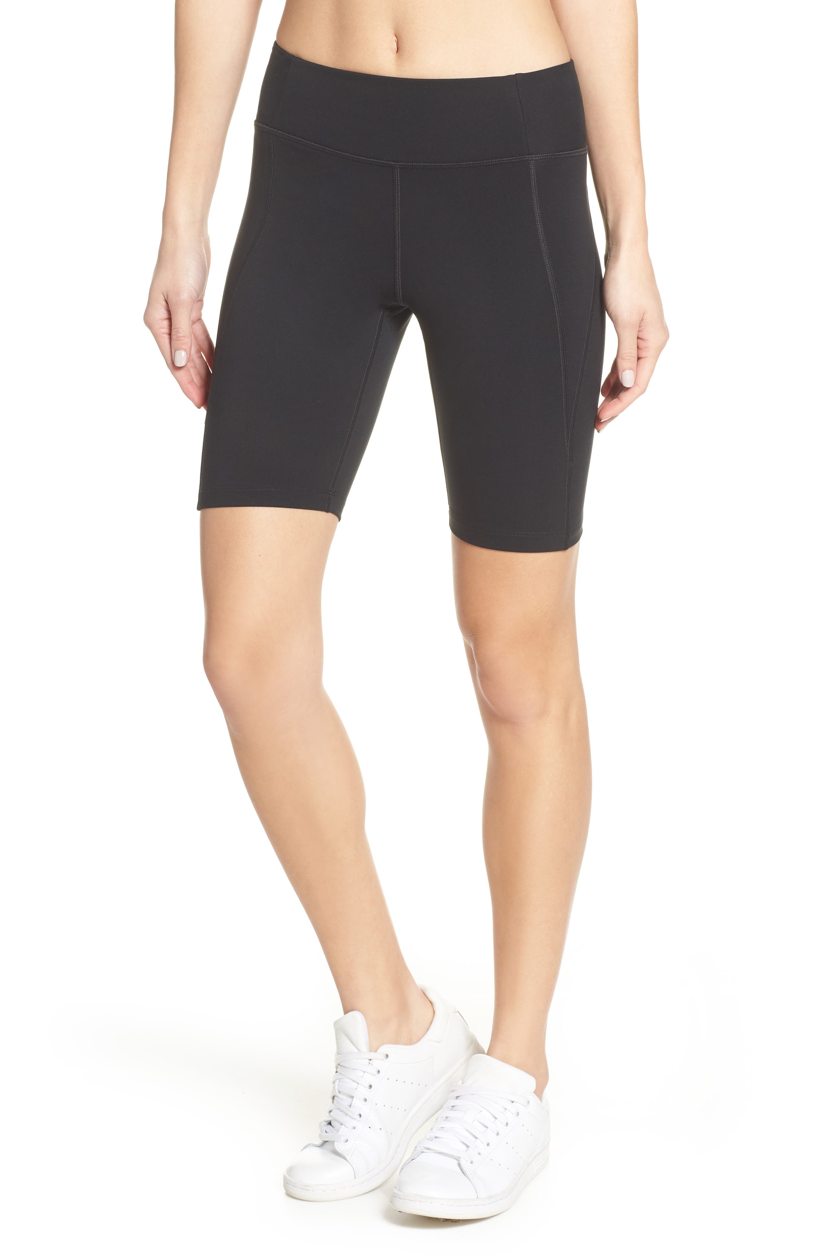 Girlfriend Collective High Waist Bike Shorts, Black
