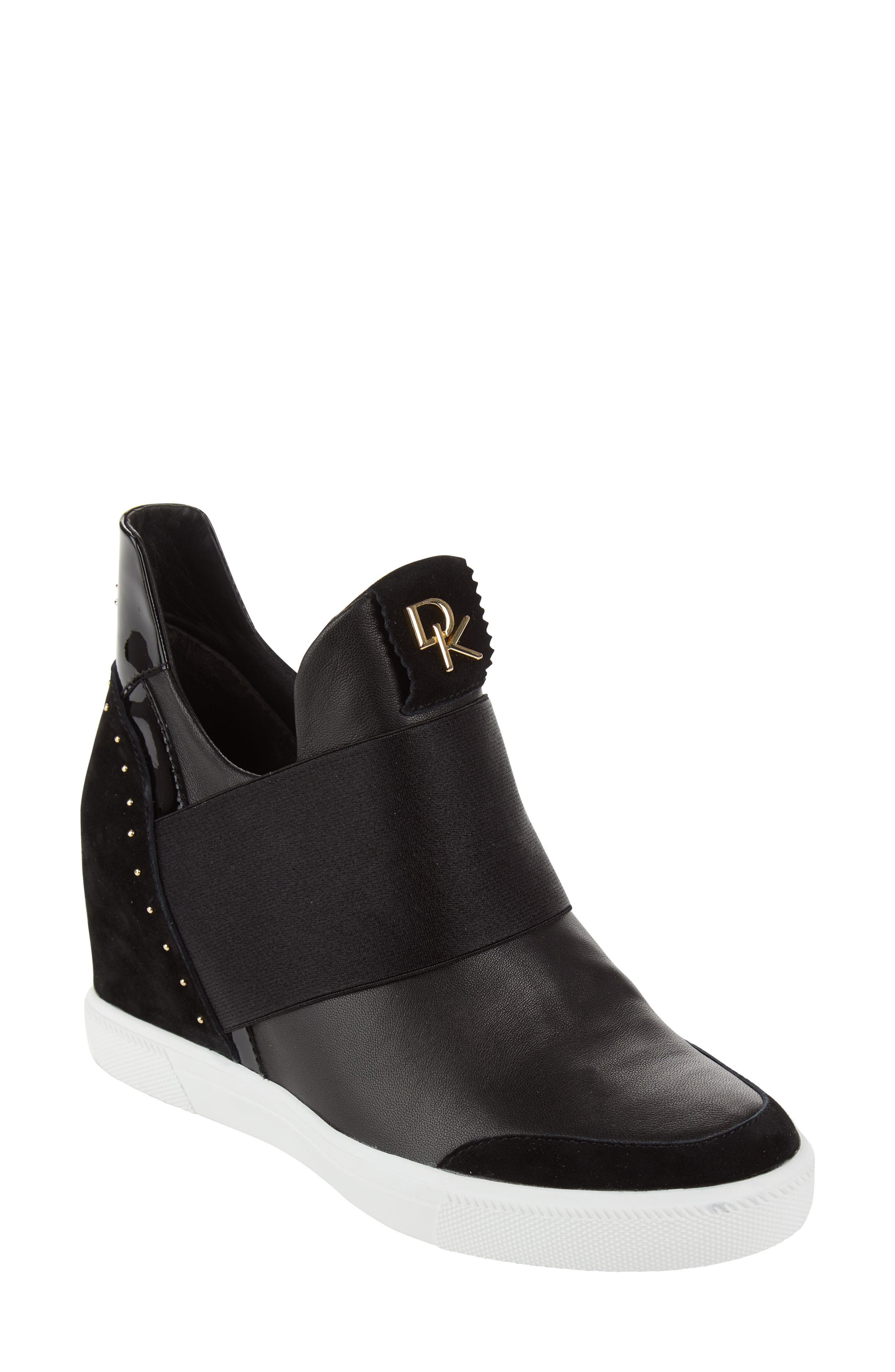 Donna Karan Cailin Studded Wedge Sneaker (Women) Nordstrom