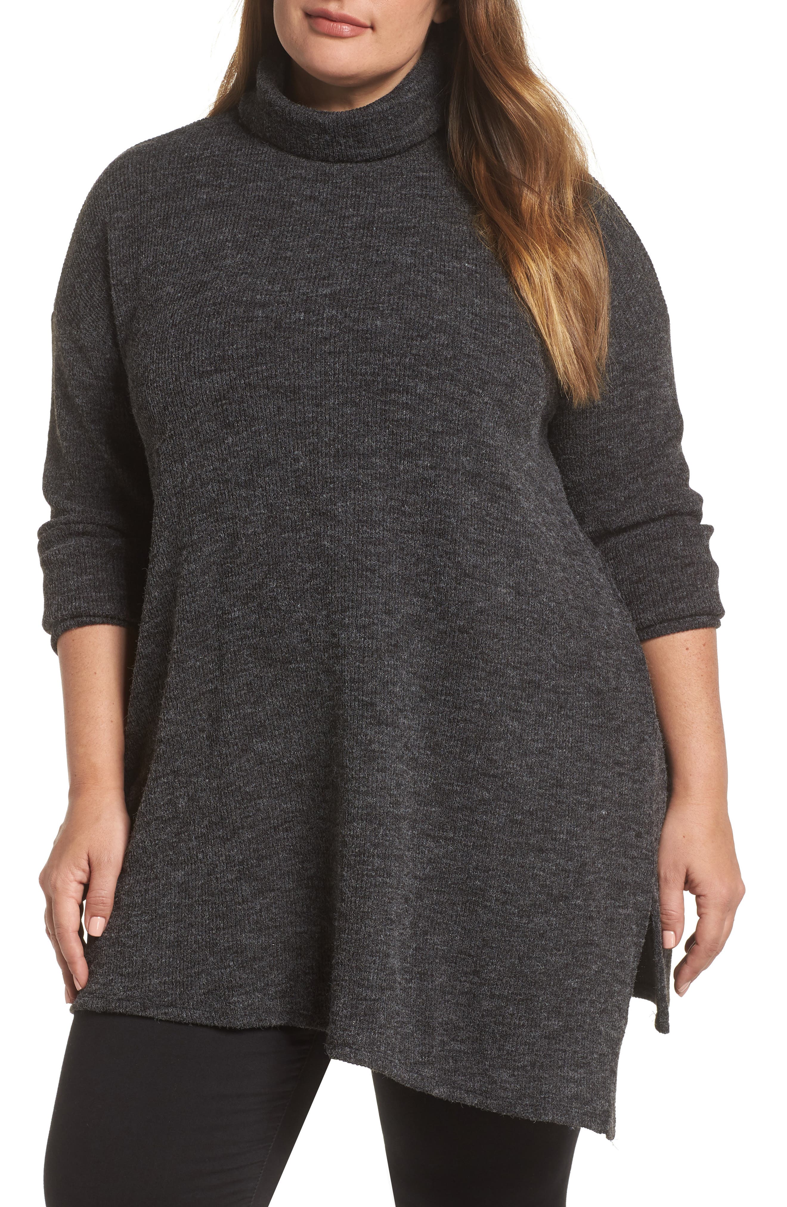 Plus Size Rachel Rachel Roy Side Slit Tunic Sweater
