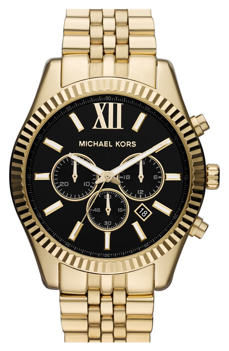 Michael Kors Large Lexington Chronograph Bracelet Watch 45mm Large Lexington Chronograph Bracelet Watch 45mm