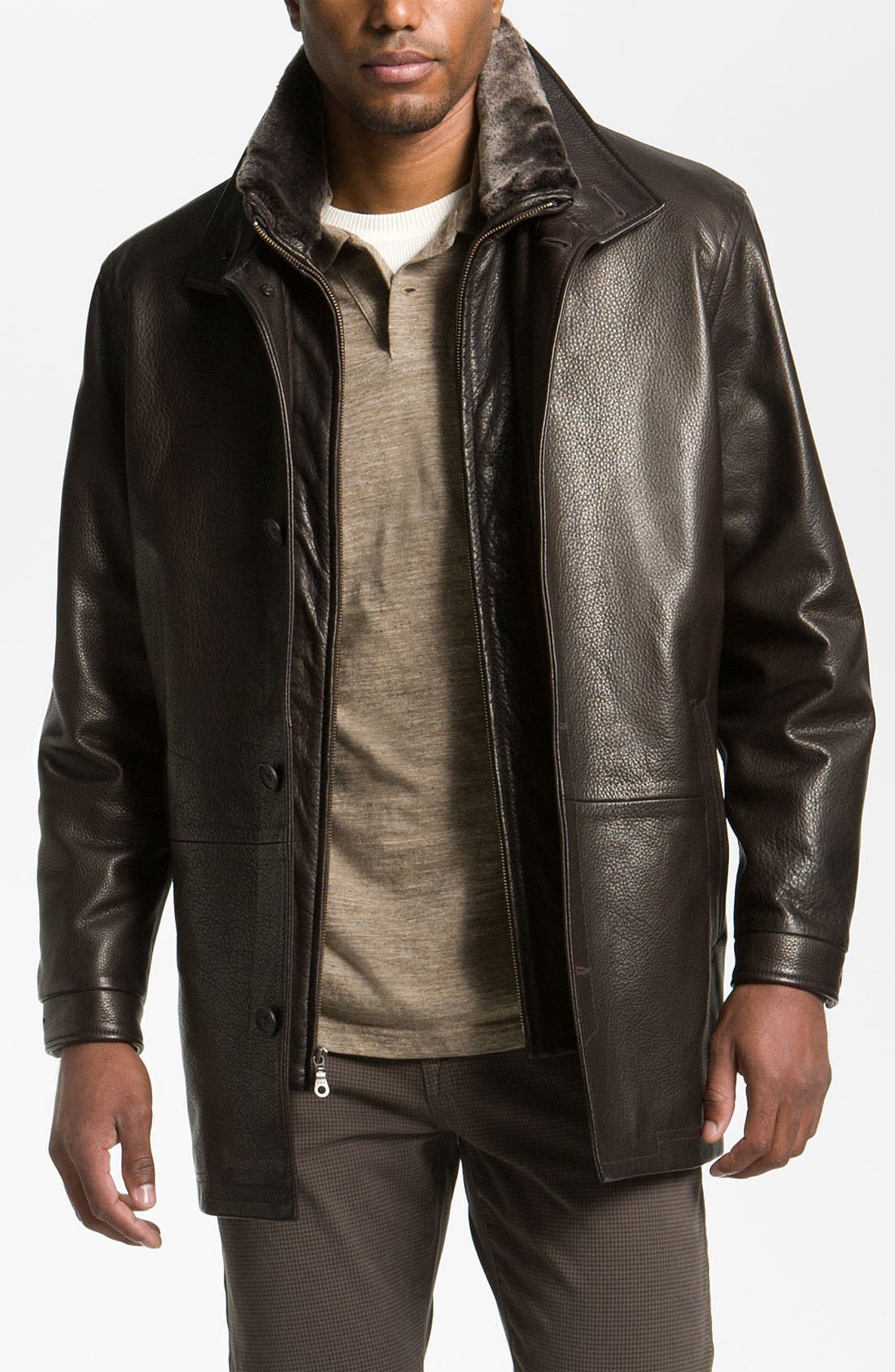 Remy Leather Calfskin Leather Jacket Nordstrom