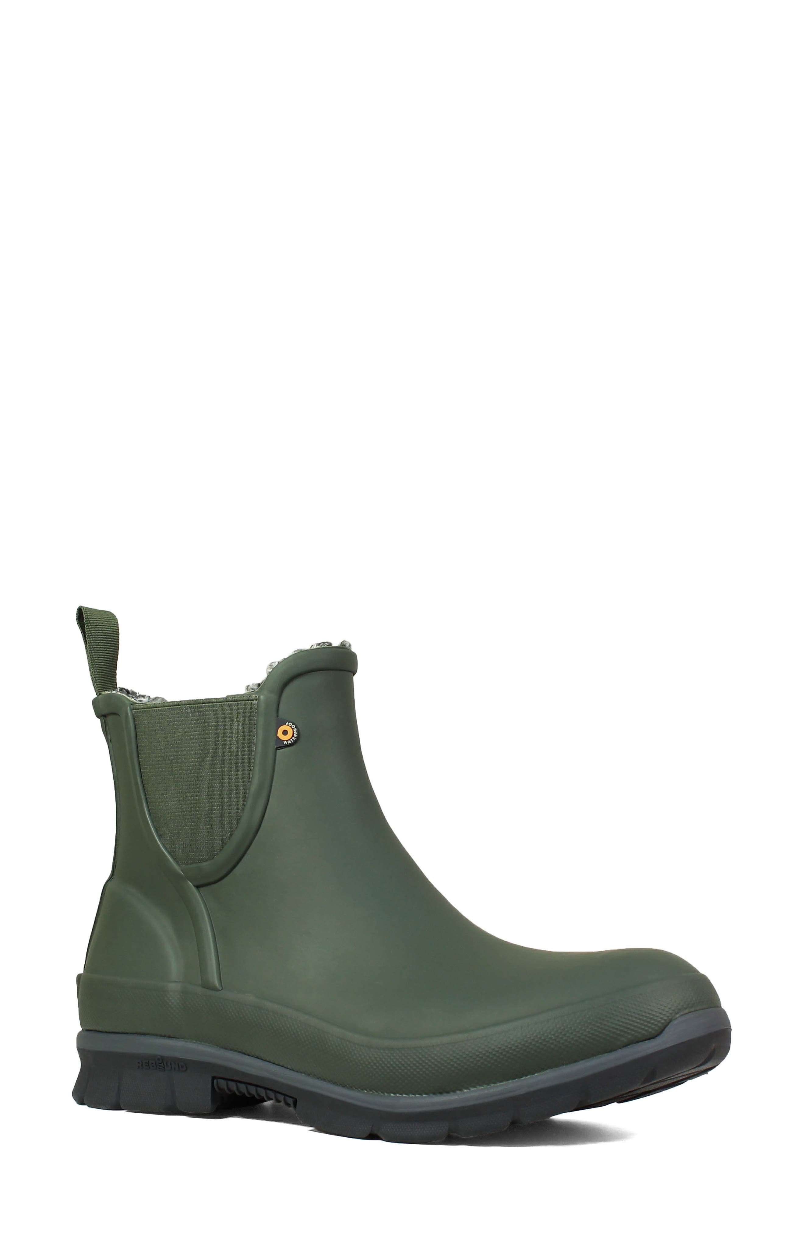 Bogs Amanda Plush Waterproof Slip-On Boot, Green