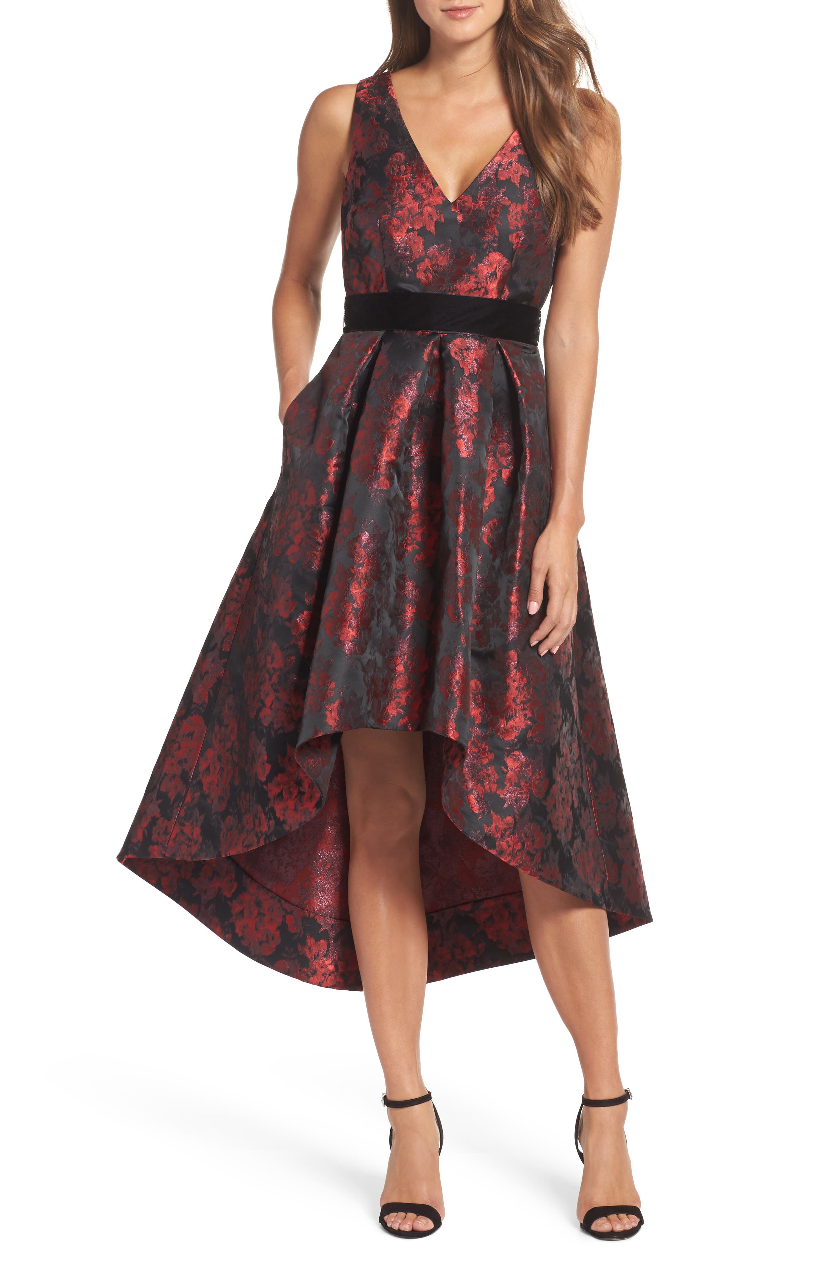 Eliza J Jacquard High/Low Dress Nordstrom