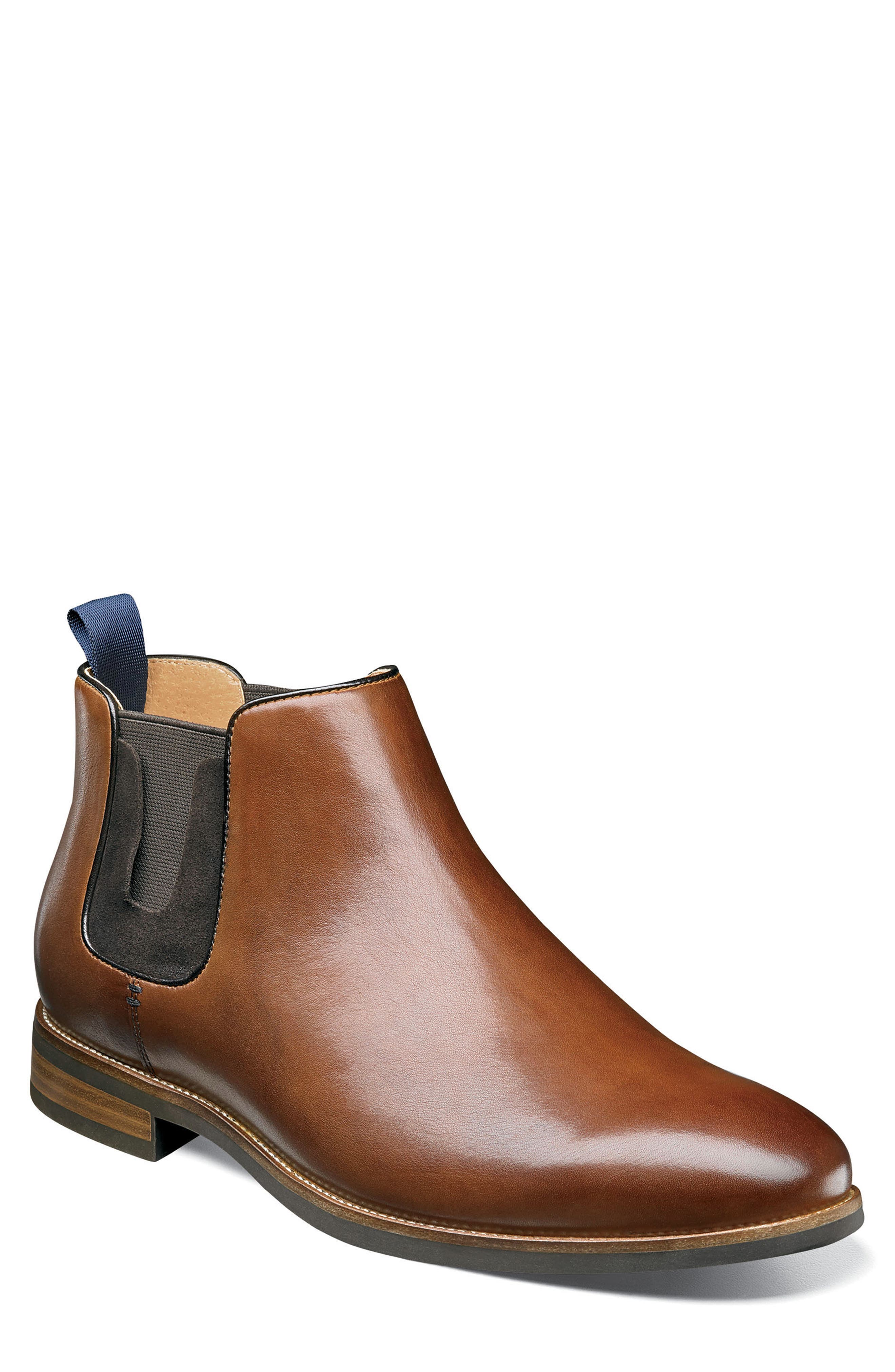 Florsheim Uptown Plain Toe Mid Chelsea Boot, Brown