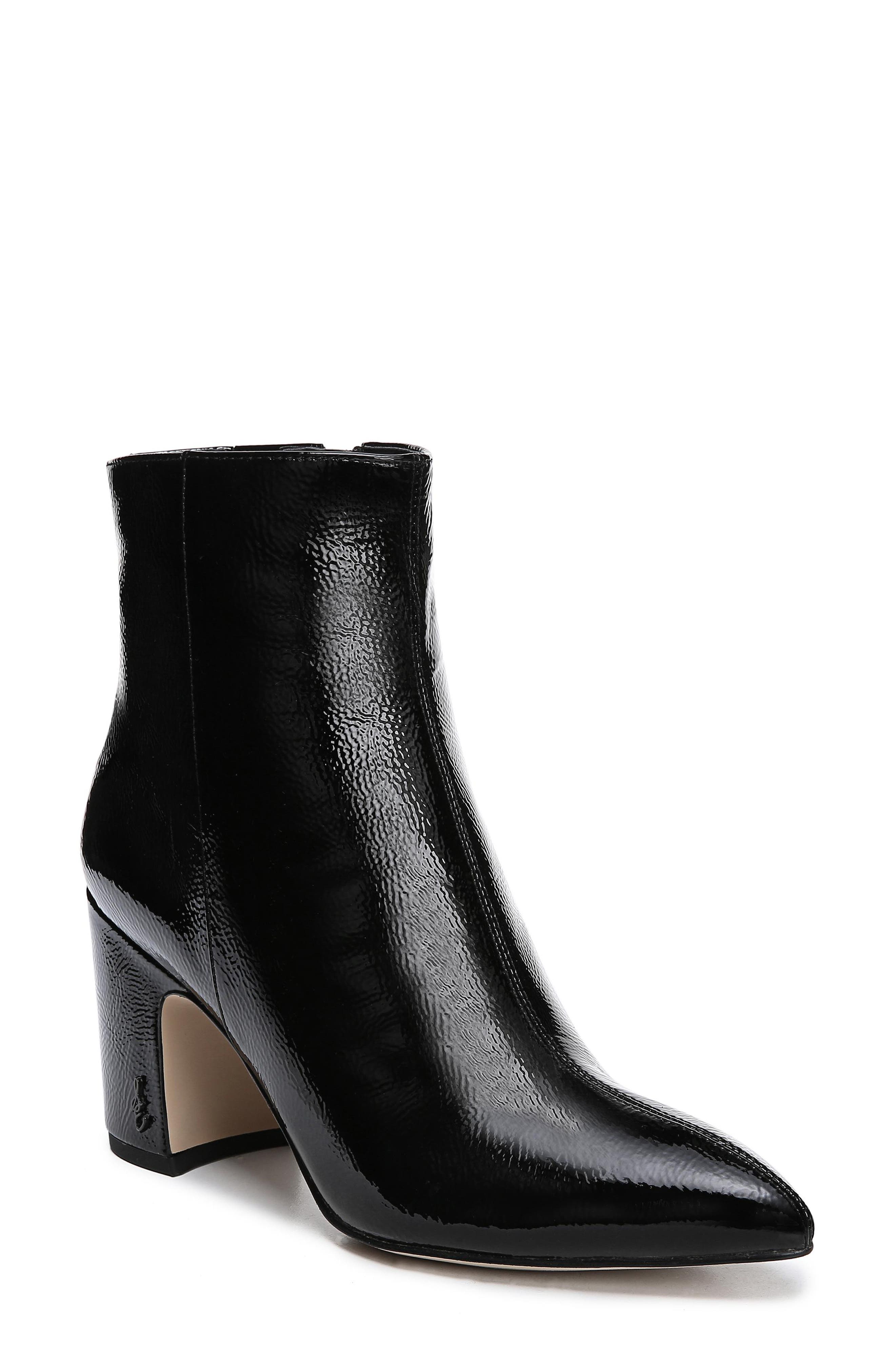 Sam Edelman Hilty Genuine Calf Hair Bootie- Black