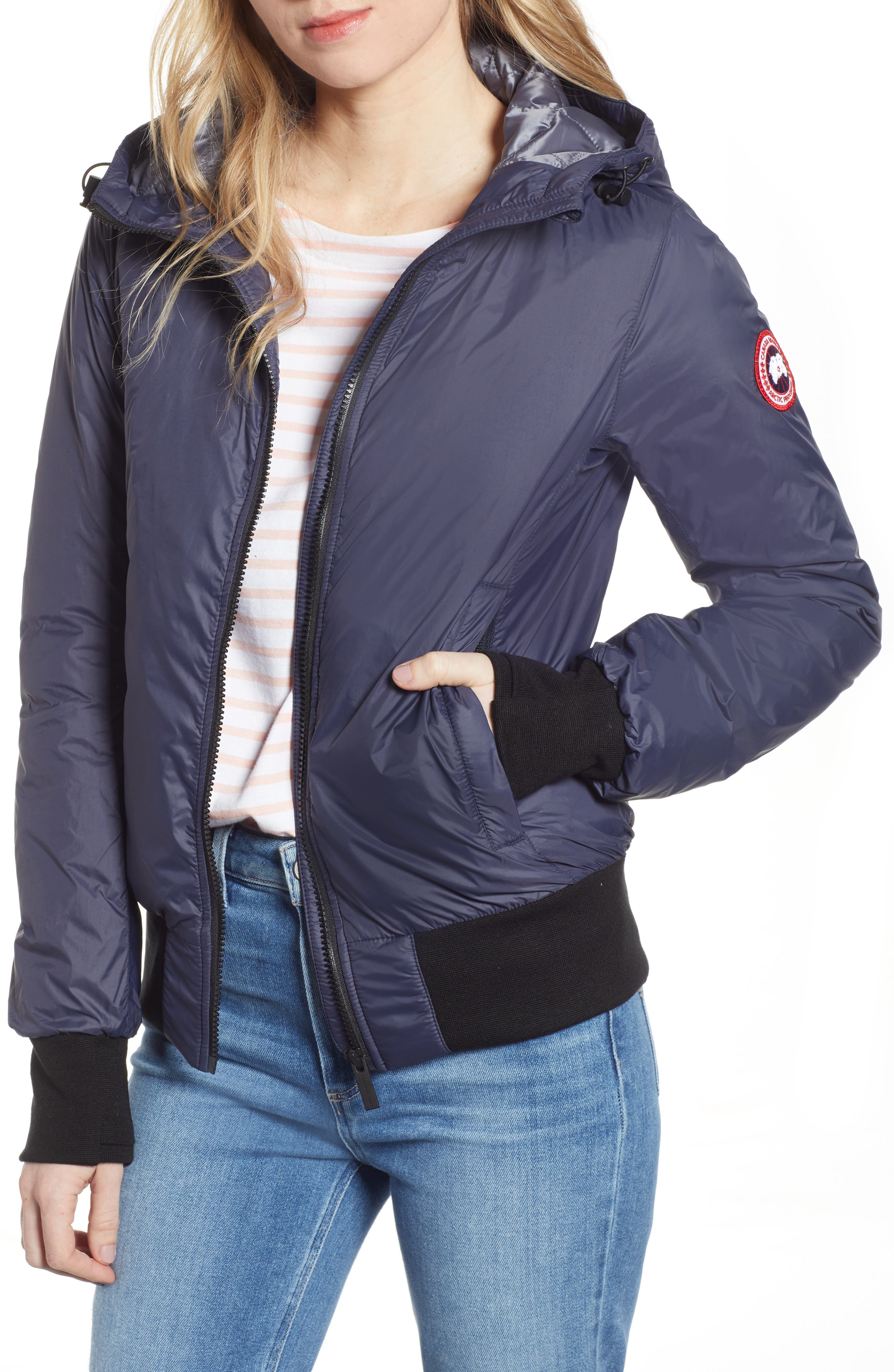 Canada Goose Dore Goose Down Hooded Jacket, (0) - Blue