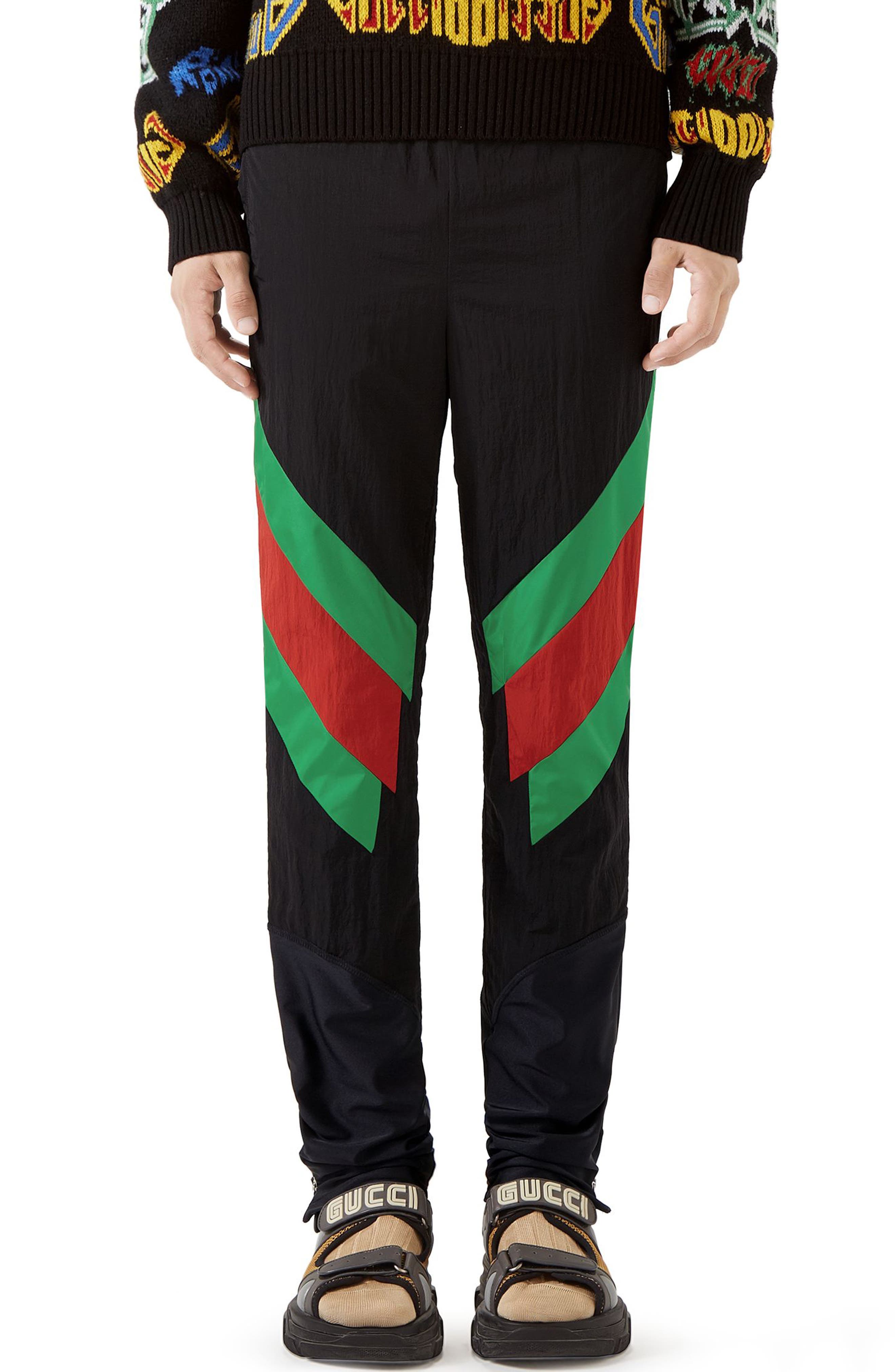 gucci black track pants