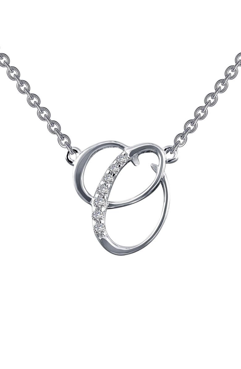 Lafonn Initial Pendant Necklace Nordstrom Lafonn Initial Pendant Necklace Main Color O Silver