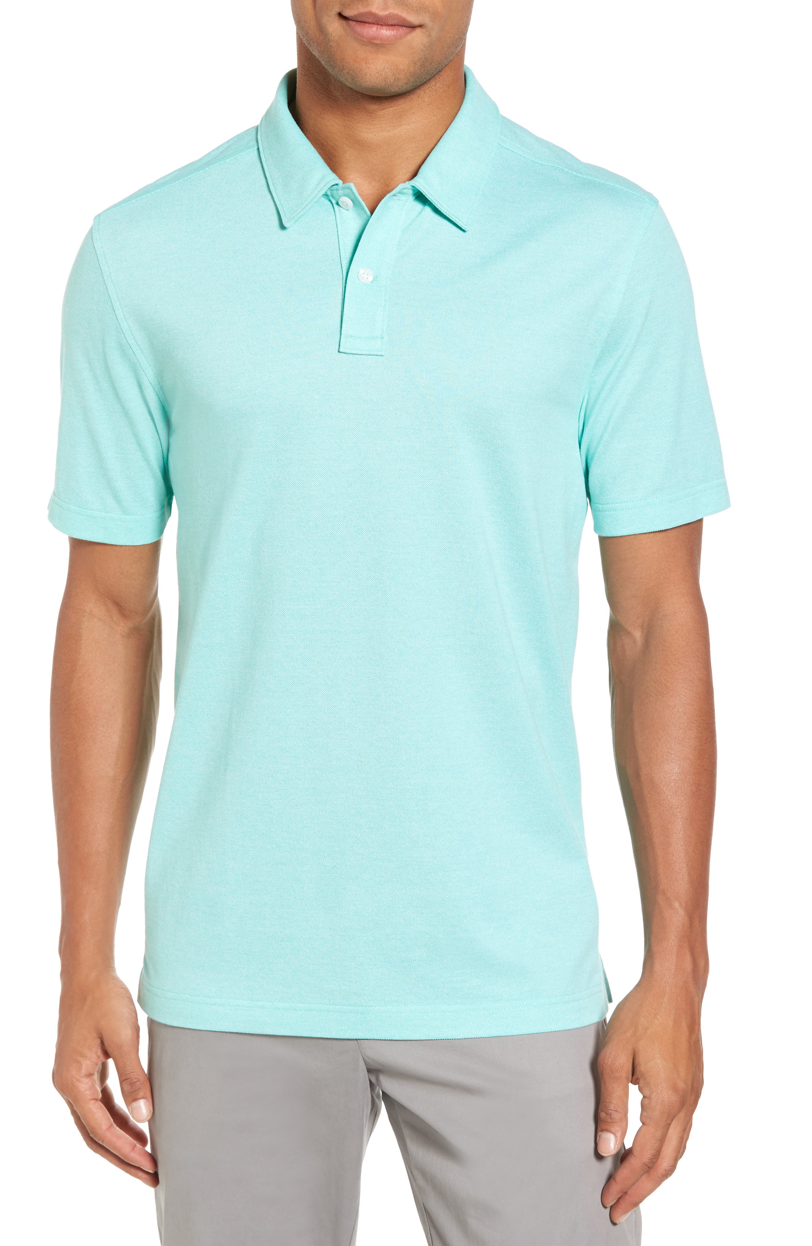 Nordstrom Shop Regular Fit Polo, Blue/green