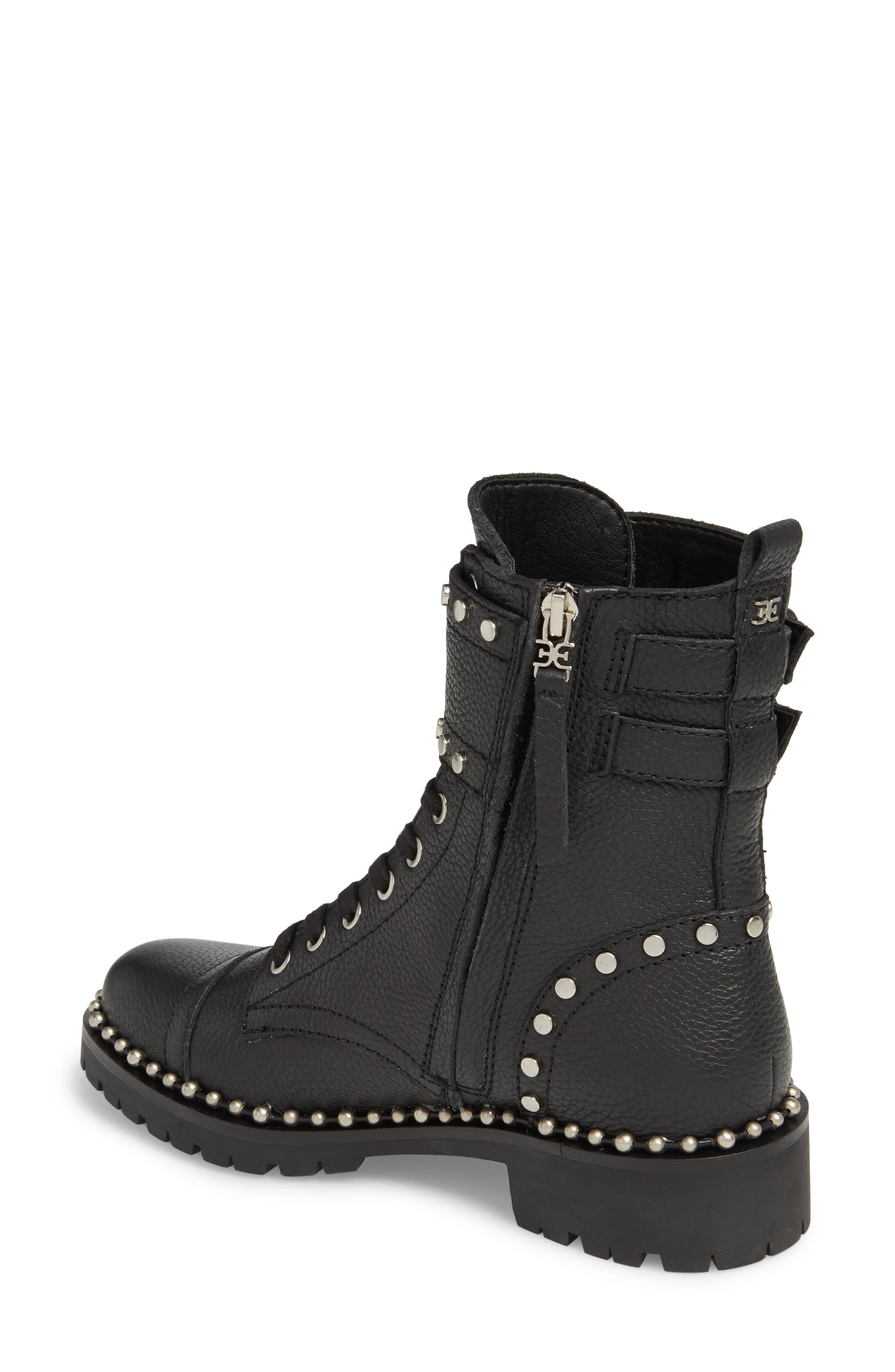 jennifer studded combat boot sam edelman