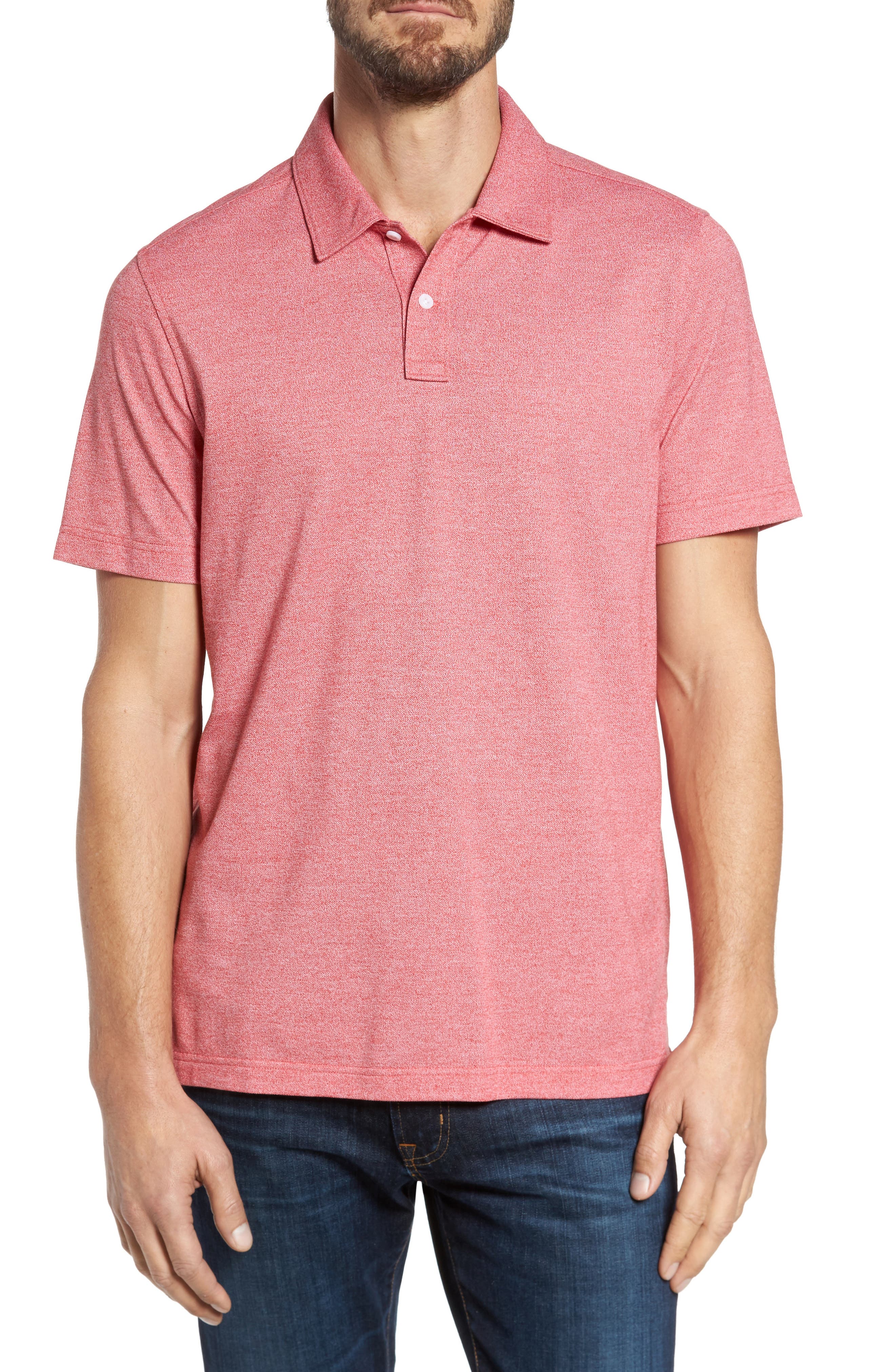 Nordstrom Shop Regular Fit Polo, Coral