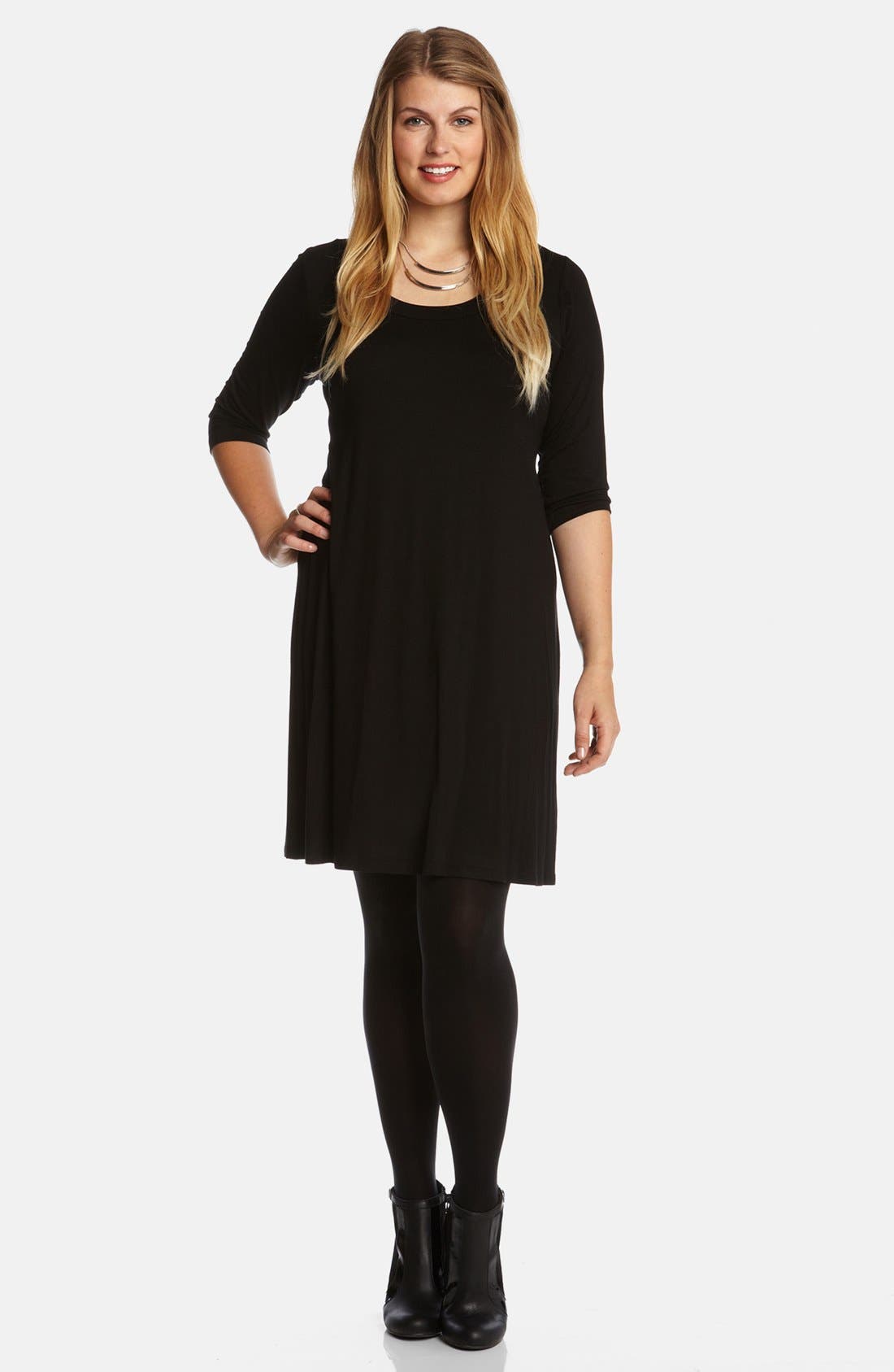 Plus Size Karen Kane Scoop Neck Jersey Dress