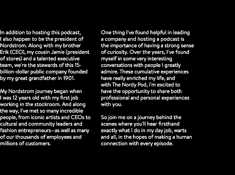 Hi, I'm Pete Nordstrom, and I'm the host of The Nordy Pod.