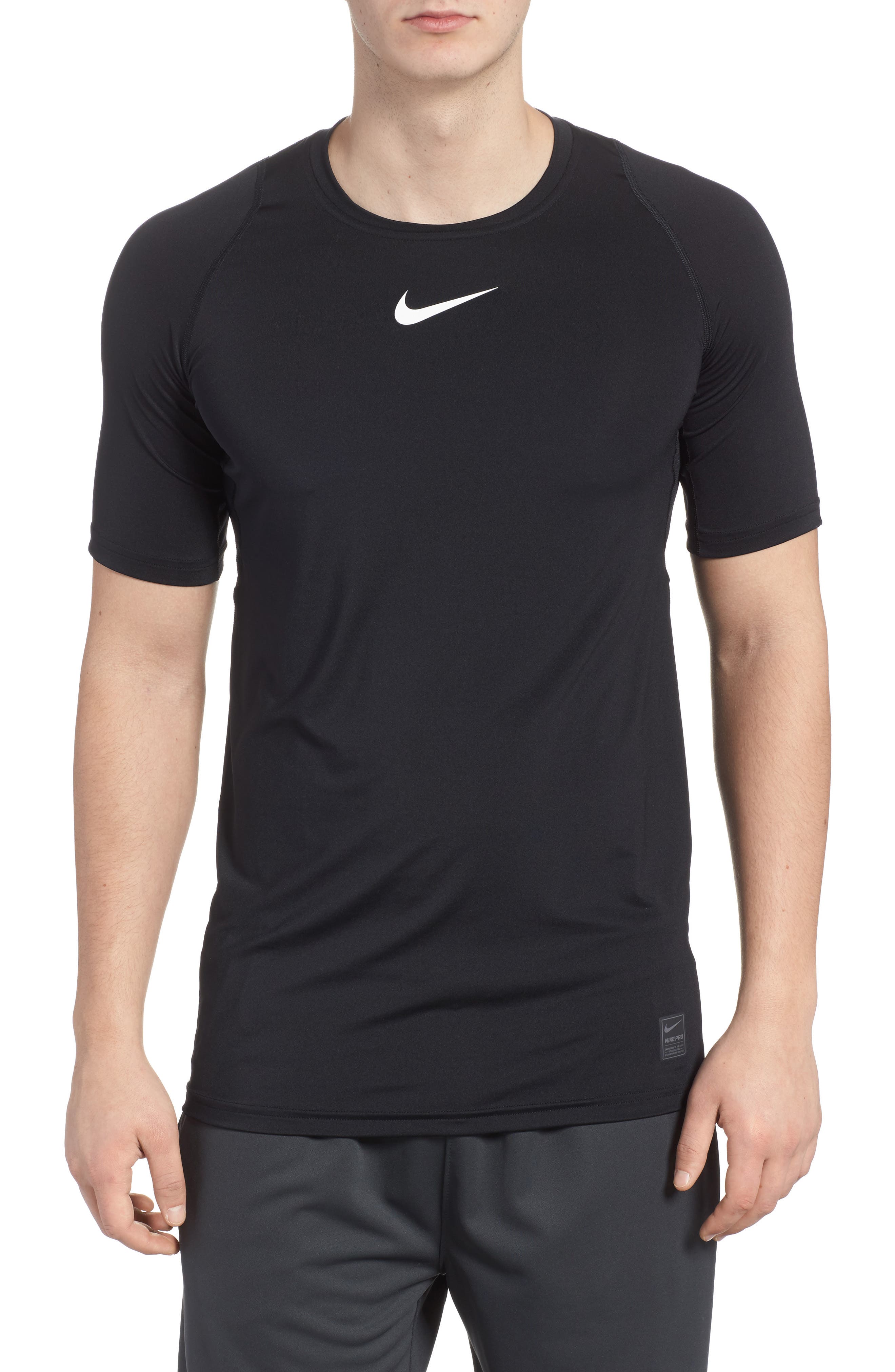 Big & Tall Nike Pro Fitted T-Shirt, Black