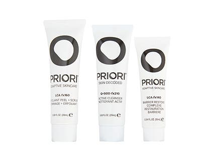 PRIORI gift with purchase.