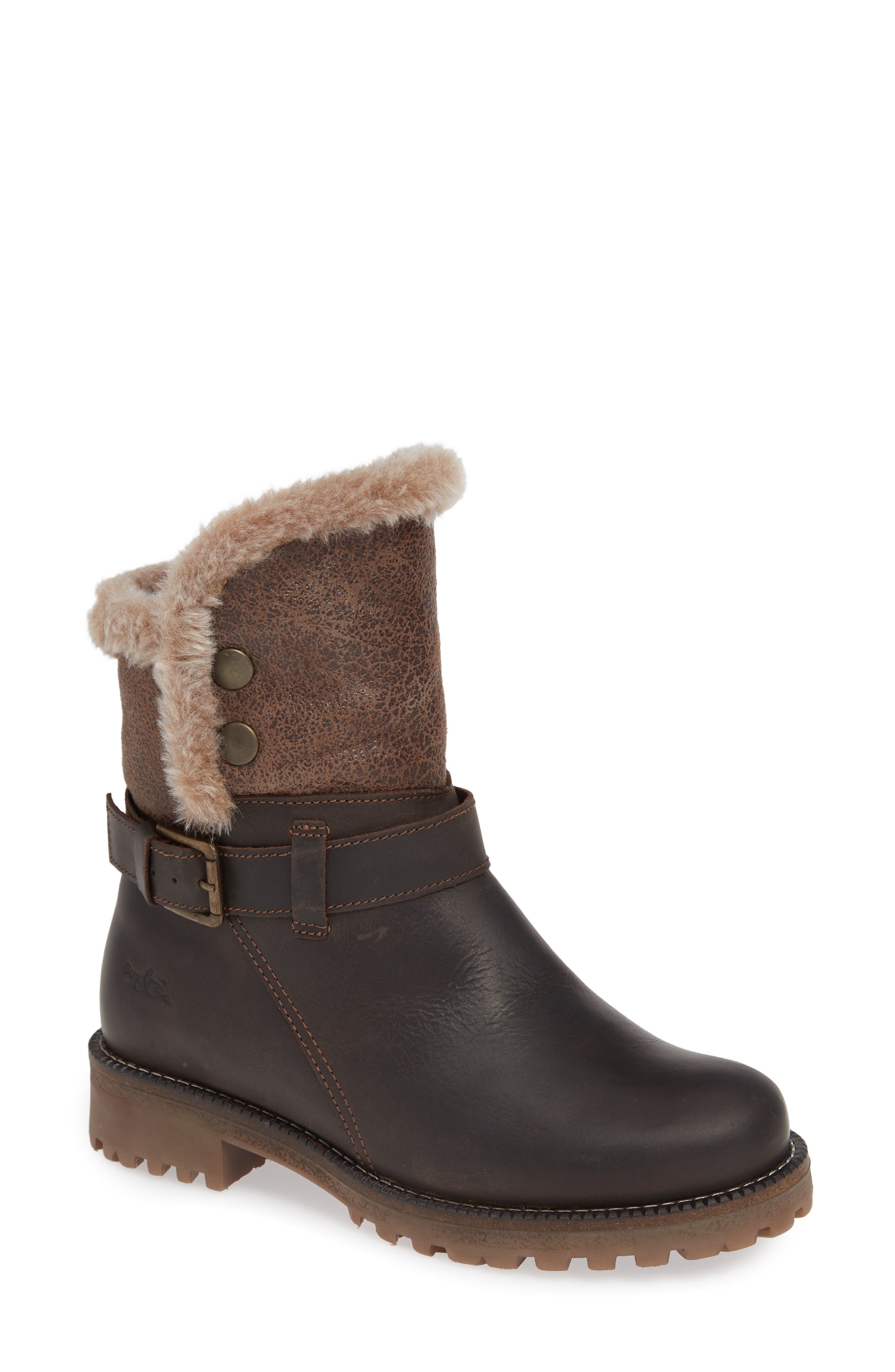 Bos. & Co. Cluster Faux Shearling Waterproof Boot, Brown