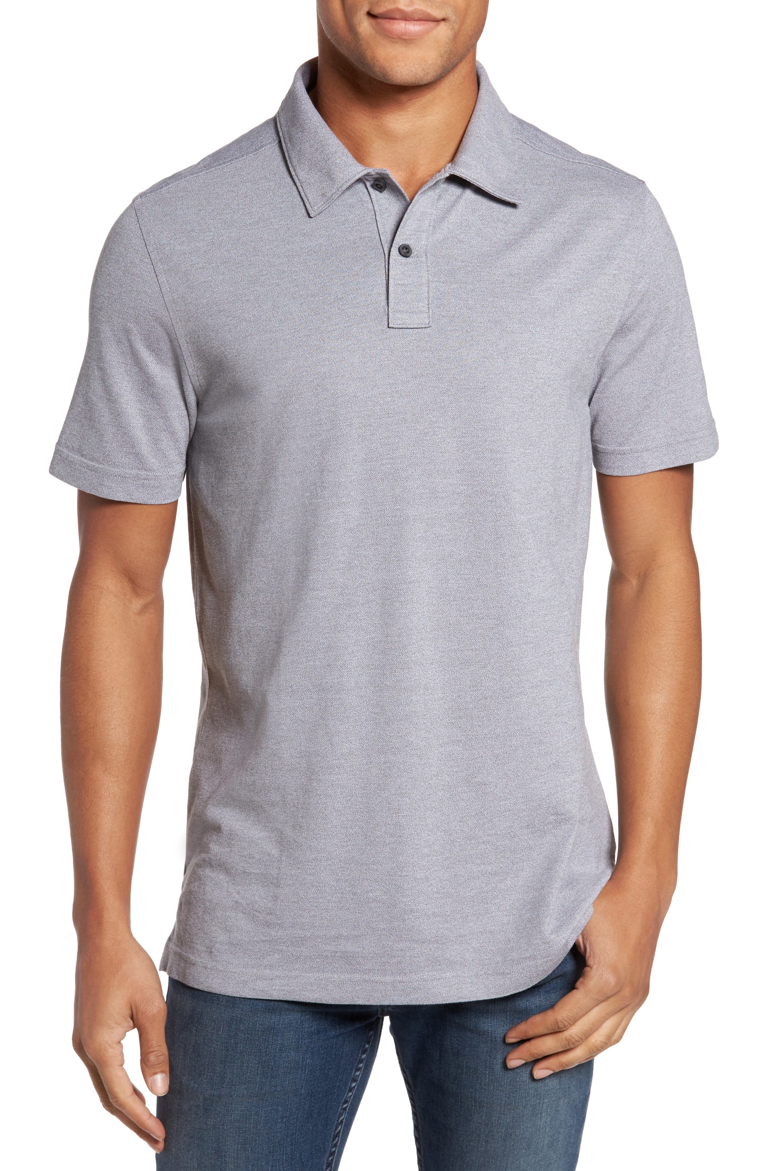 Nordstrom Shop Regular Fit Polo, Grey