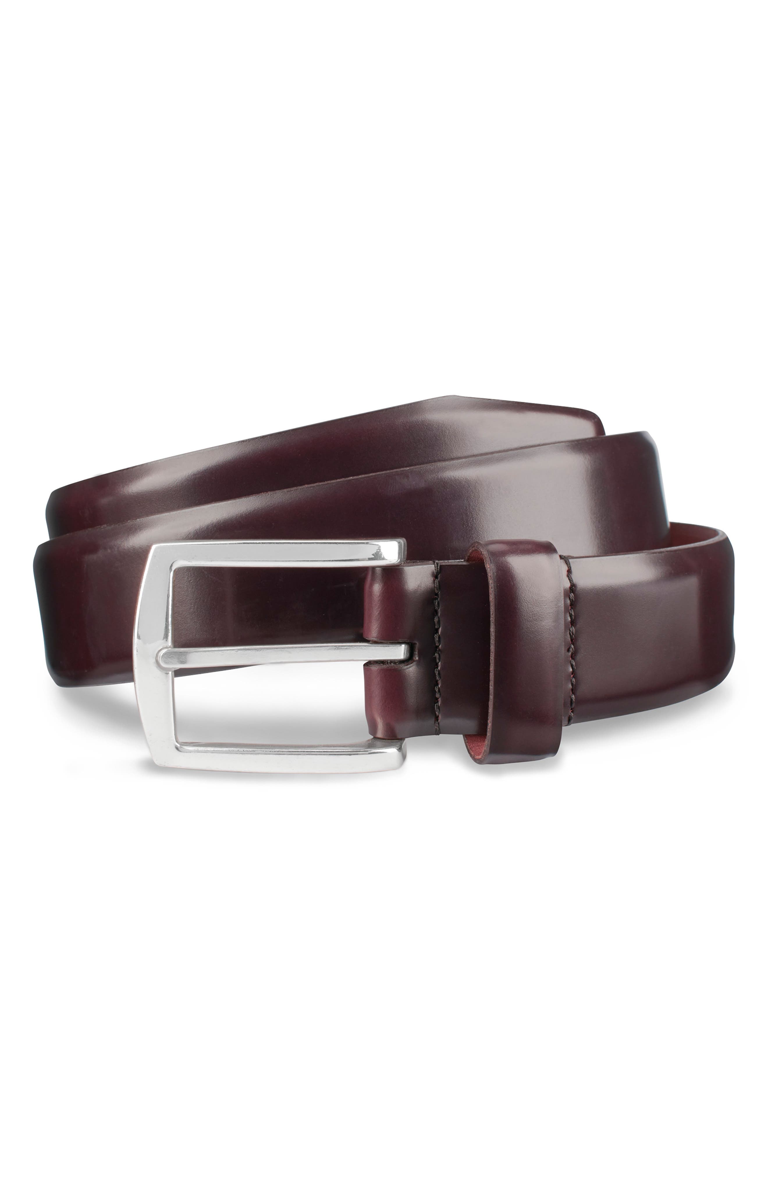 Allen Edmonds Midland Ave. Leather Belt, Oxblood
