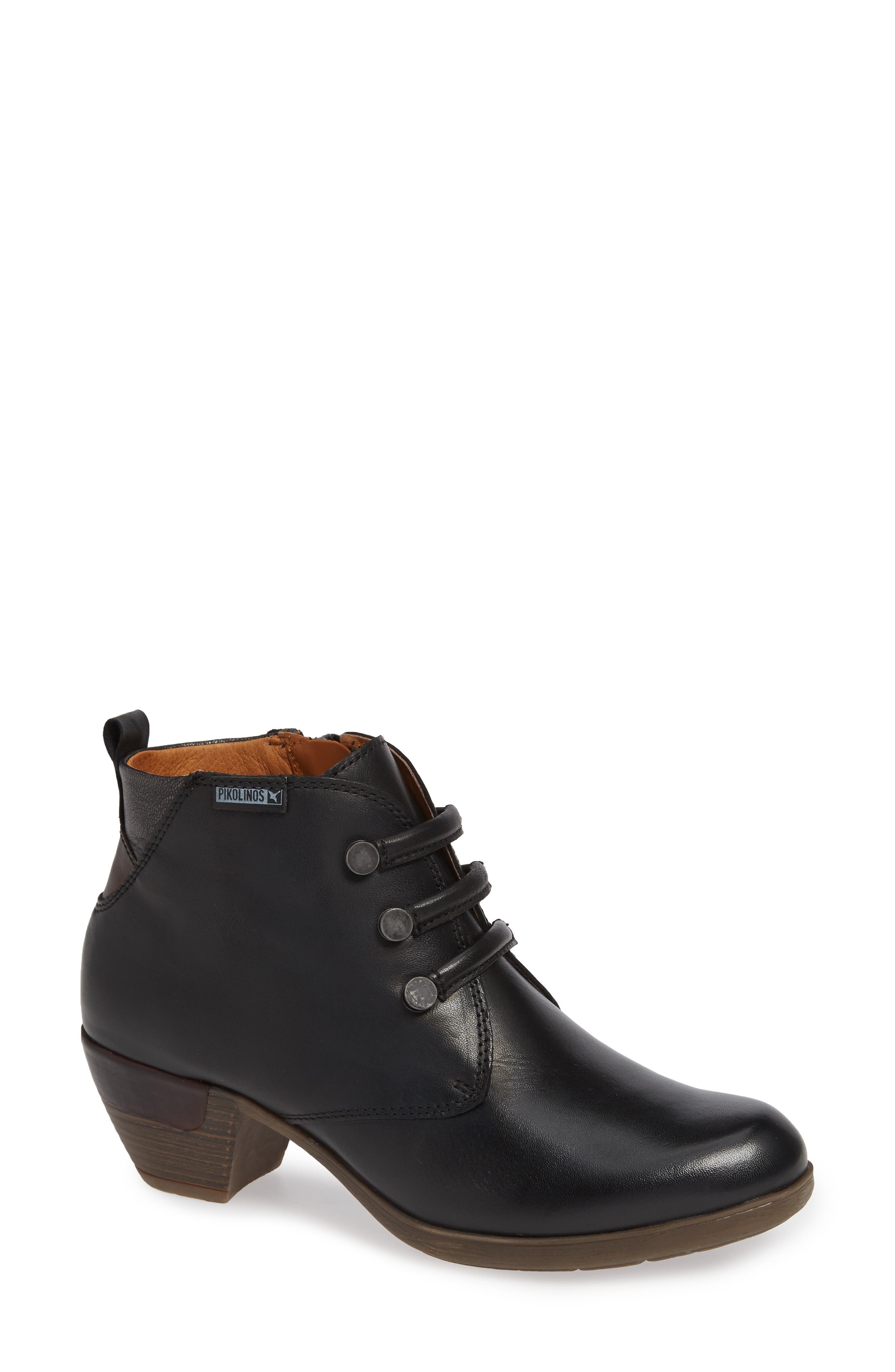 Pikolinos Rotterdam Strap Bootie, Black