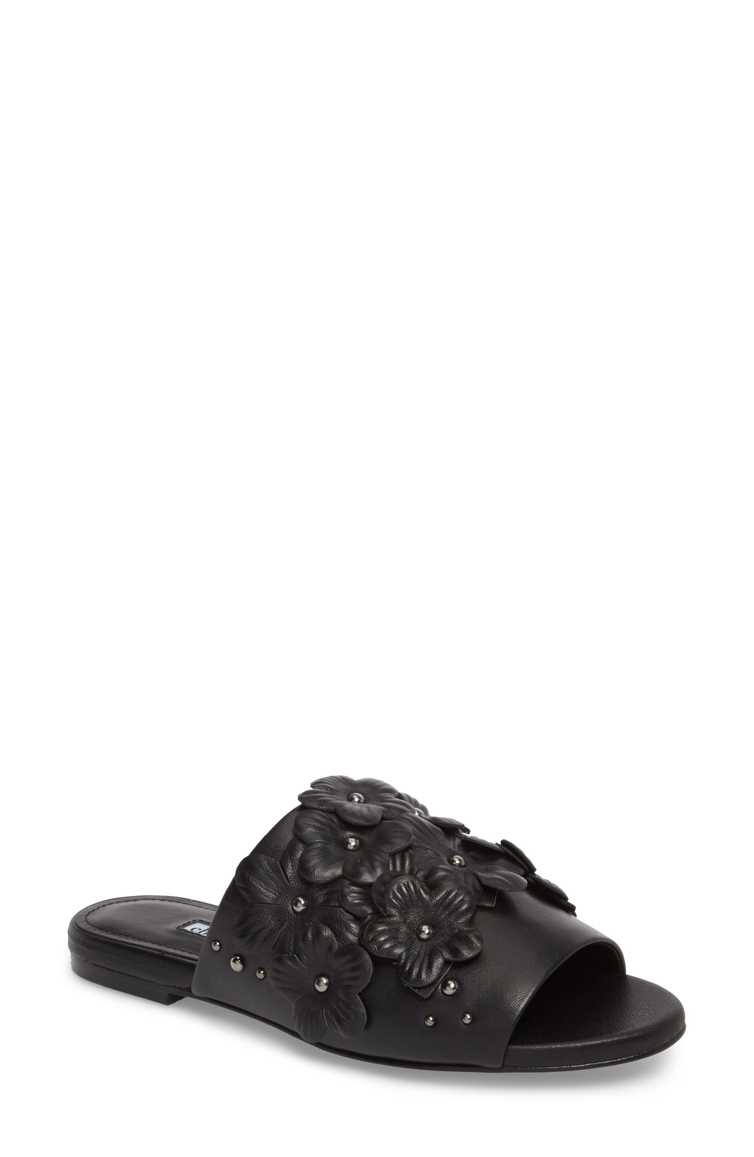 Charles David Sicilian Slide Sandal, Black