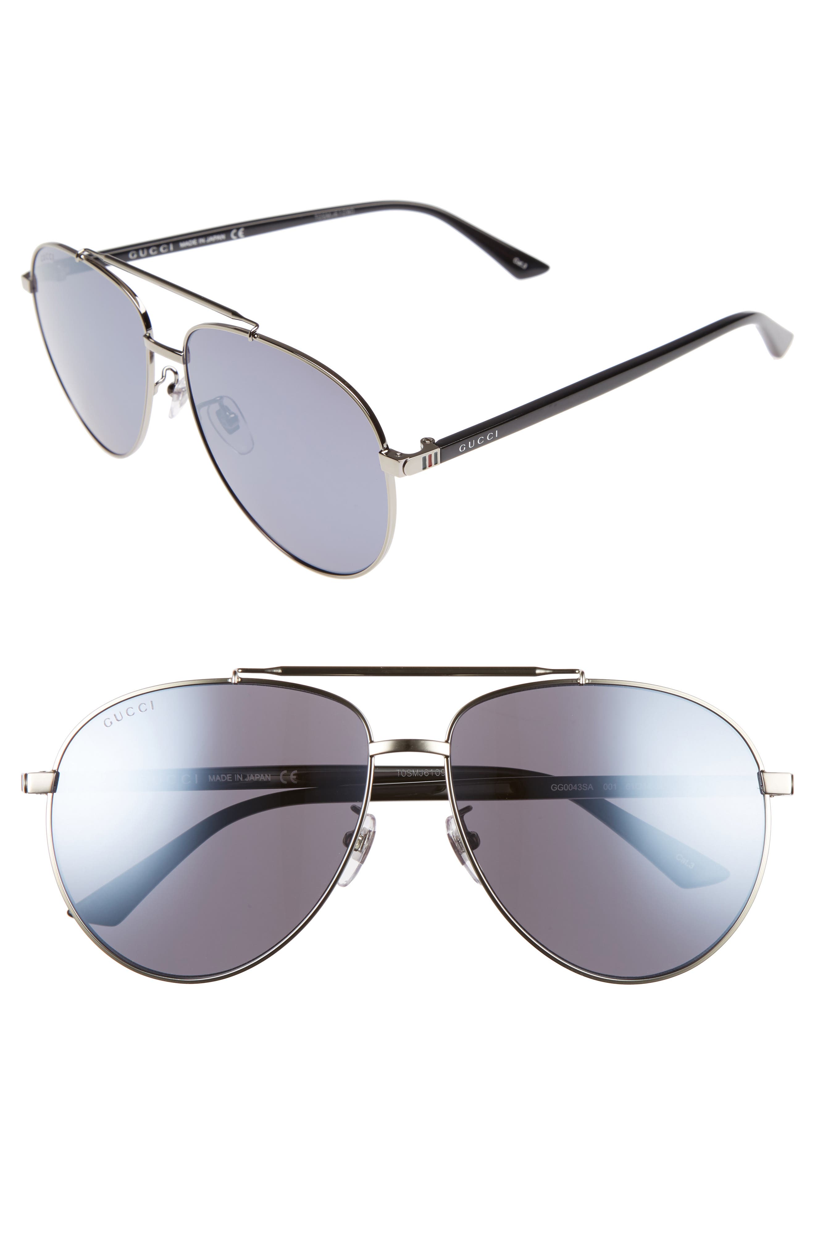 Gucci 61mm Aviator Sunglasses Nordstrom