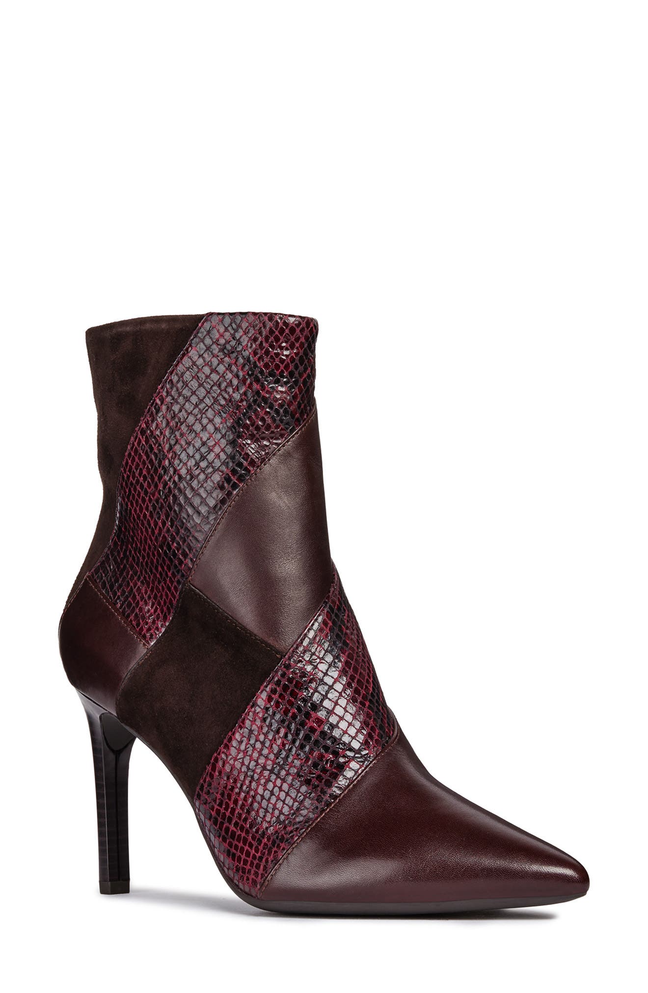 Geox Faviola Bootie, Burgundy