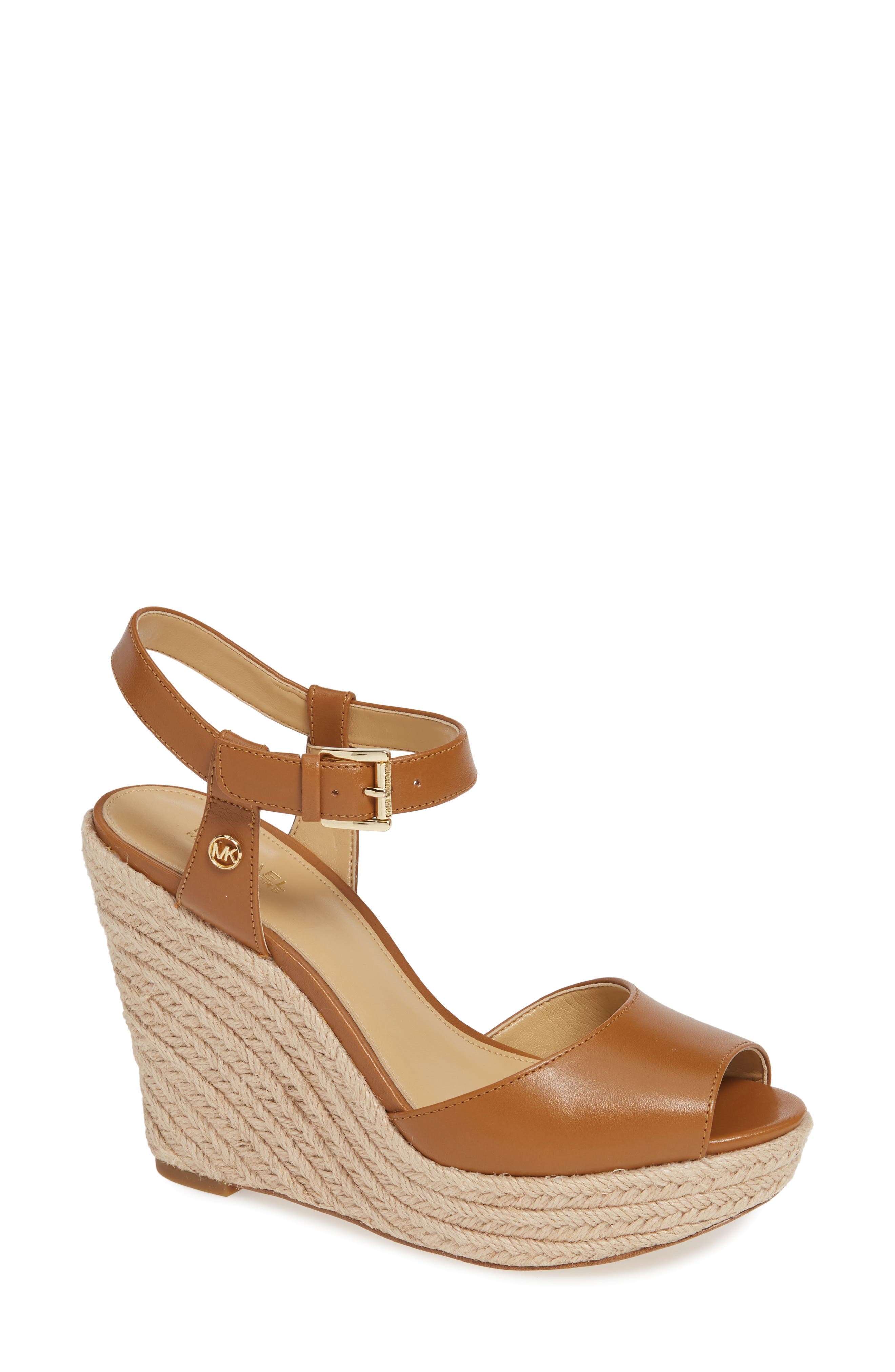 Michael Michael Kors Carlyn Espadrille Wedge Sandal, Brown