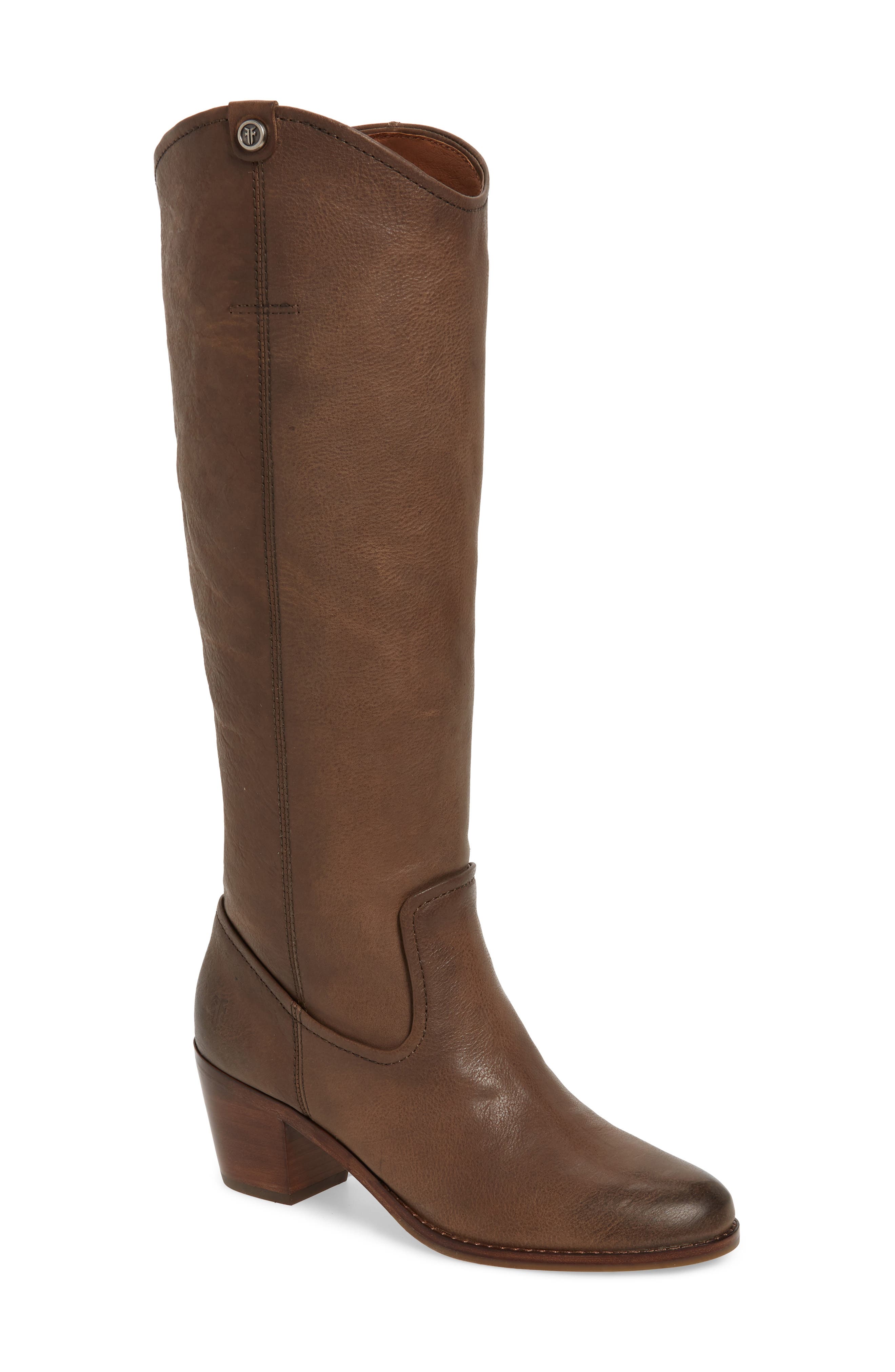 Frye Jolene Pull-On Knee High Boot- Grey