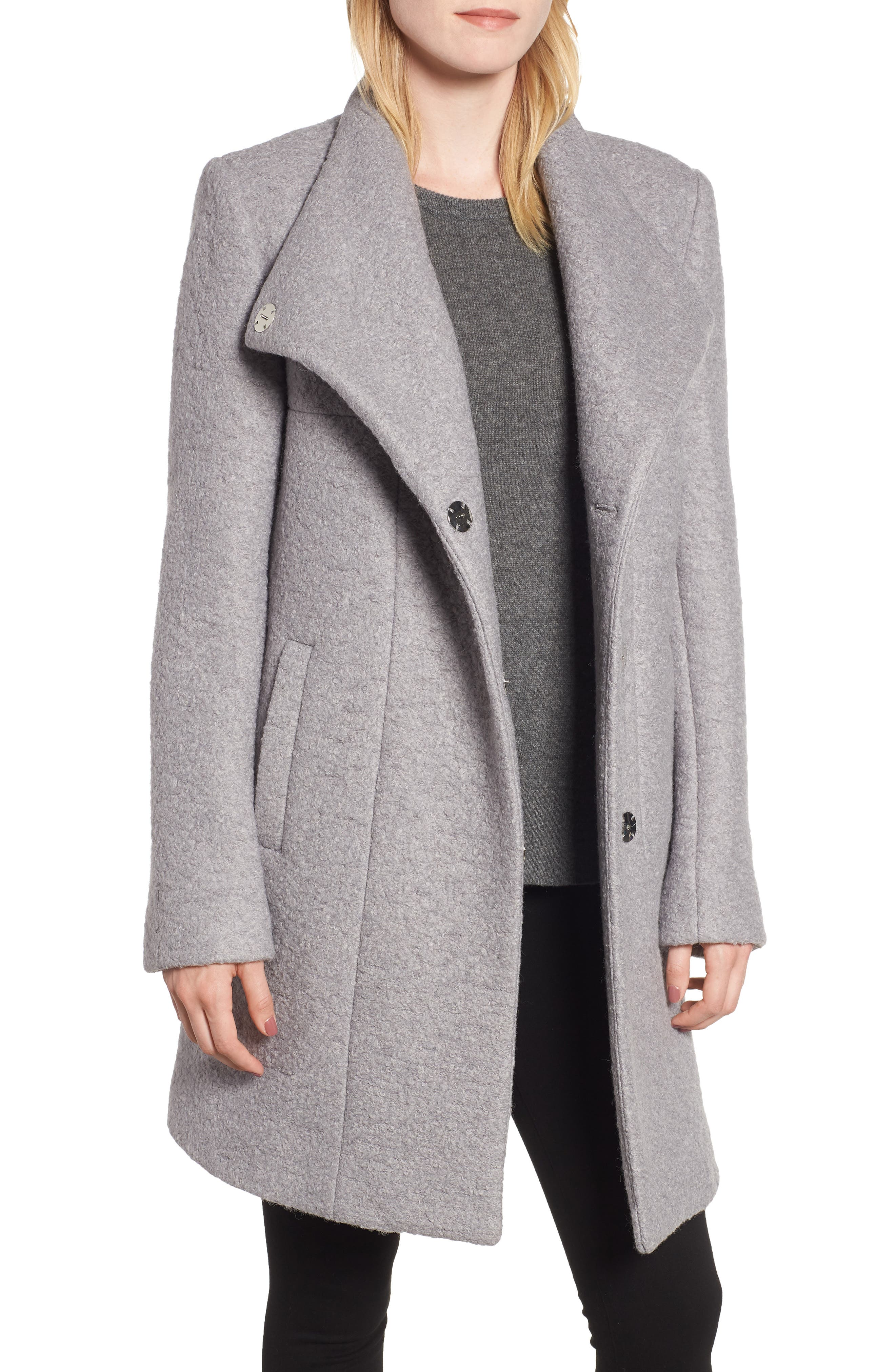 Cole New York Pressed Bouclé Coat Nordstrom
