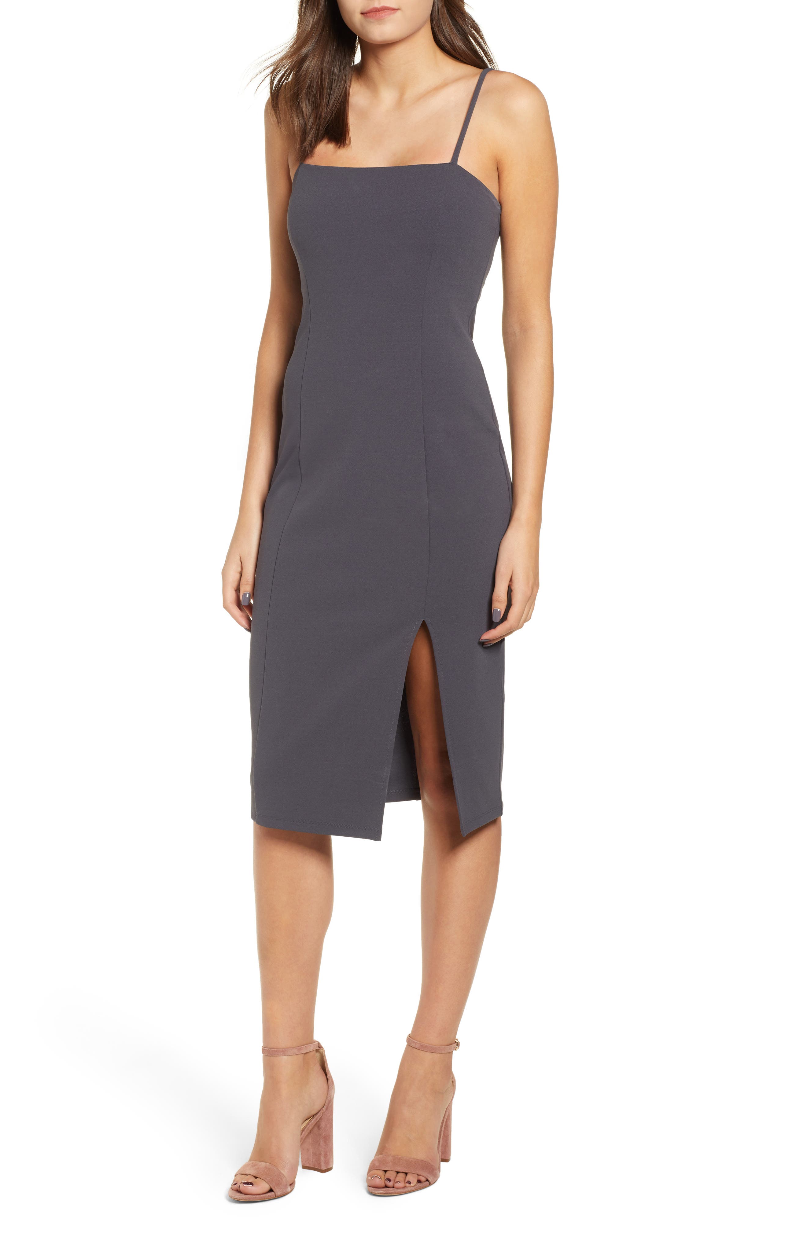 Leith Sheath Dress, Grey