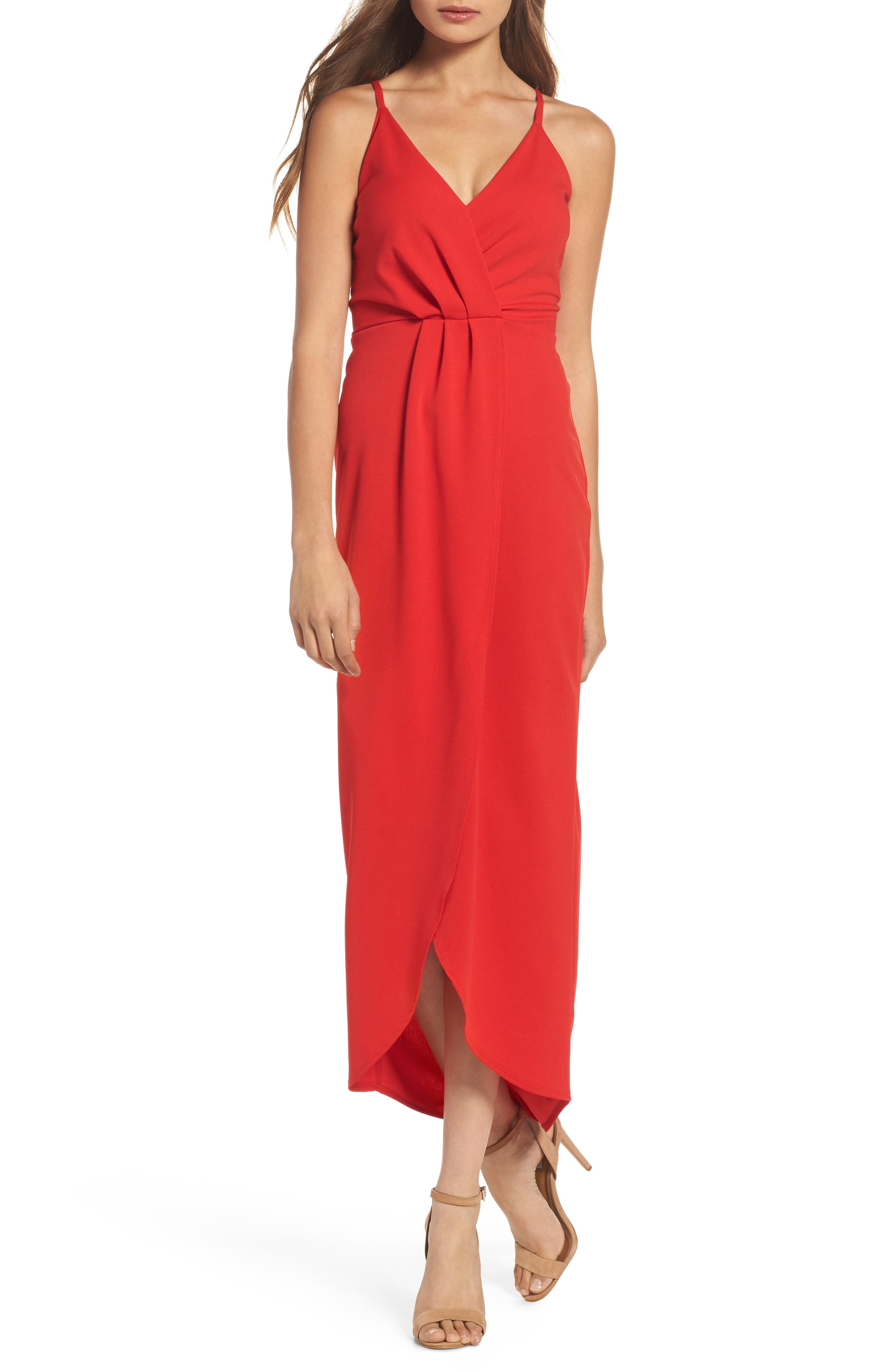 Fraiche By J High/low Slipdress, Red
