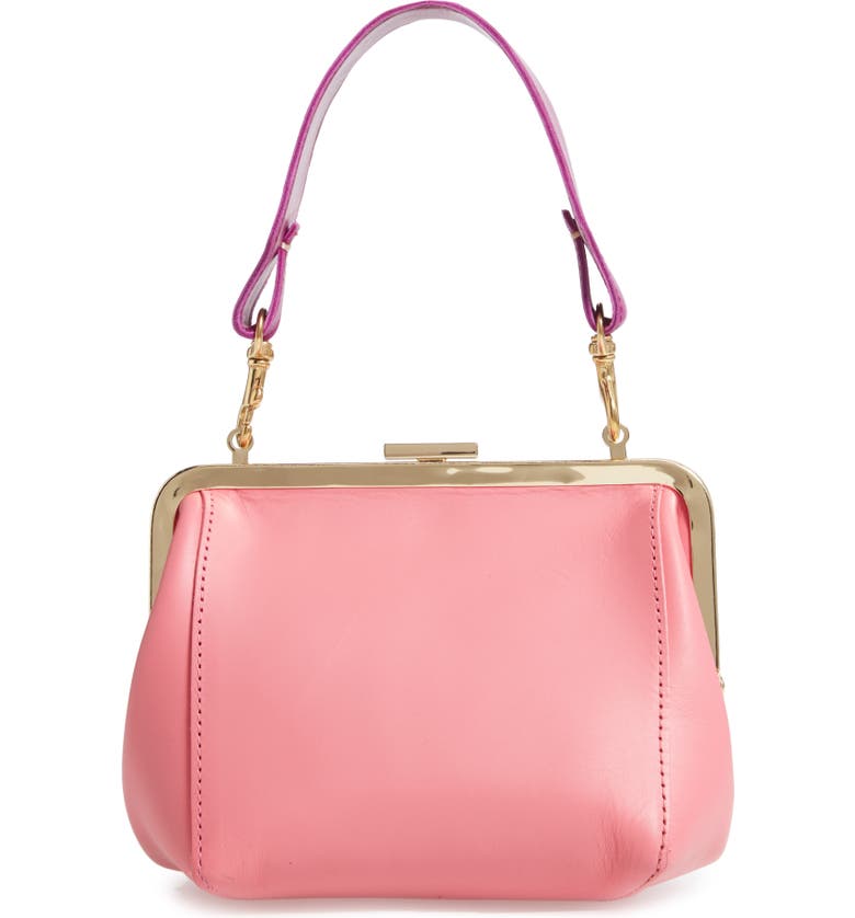 Leather satchel Clare V Pink in Leather - 25092064
