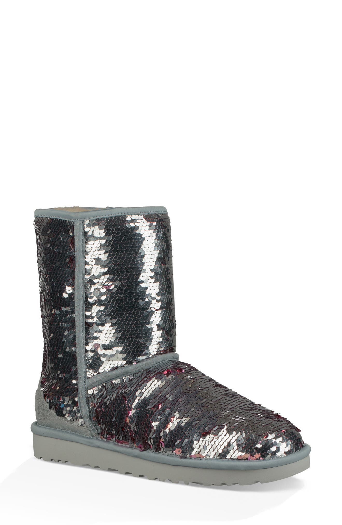 Ugg Classic Short Sequin Boot, Metallic
