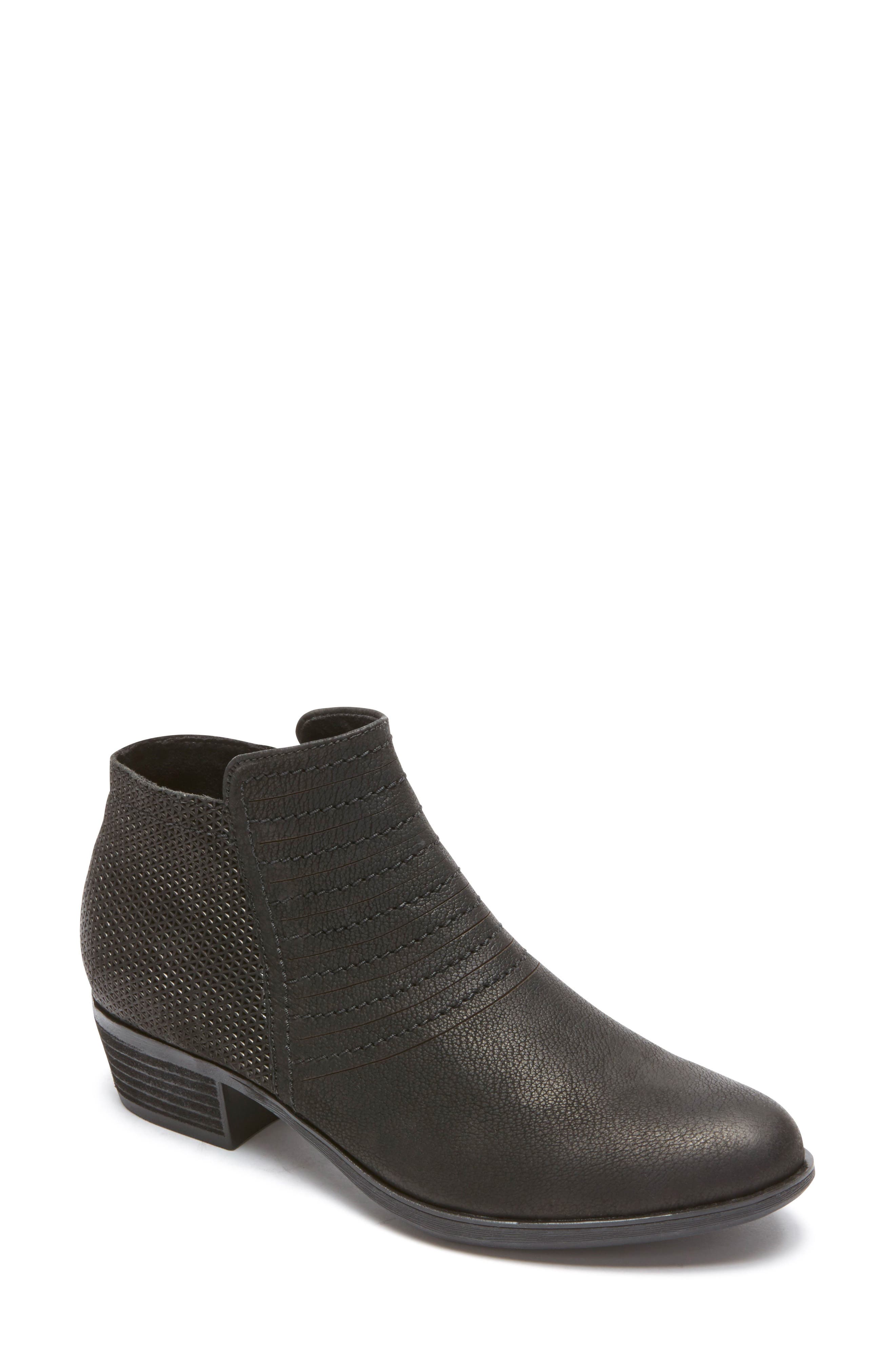 Rockport Vanna Strappy Bootie, Black