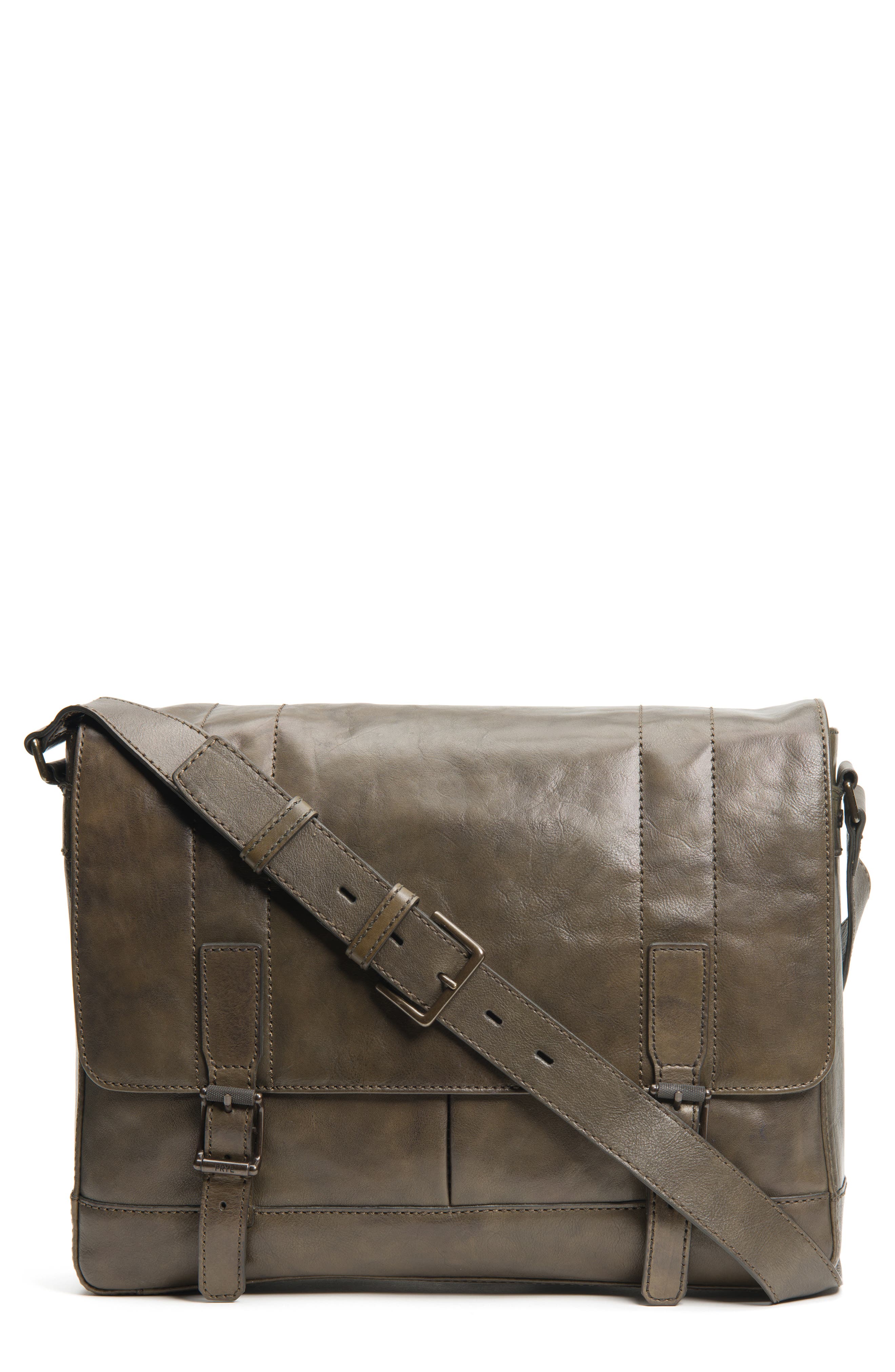 Frye Women S Bags Frye Oliver Leather Messenger Bag Green