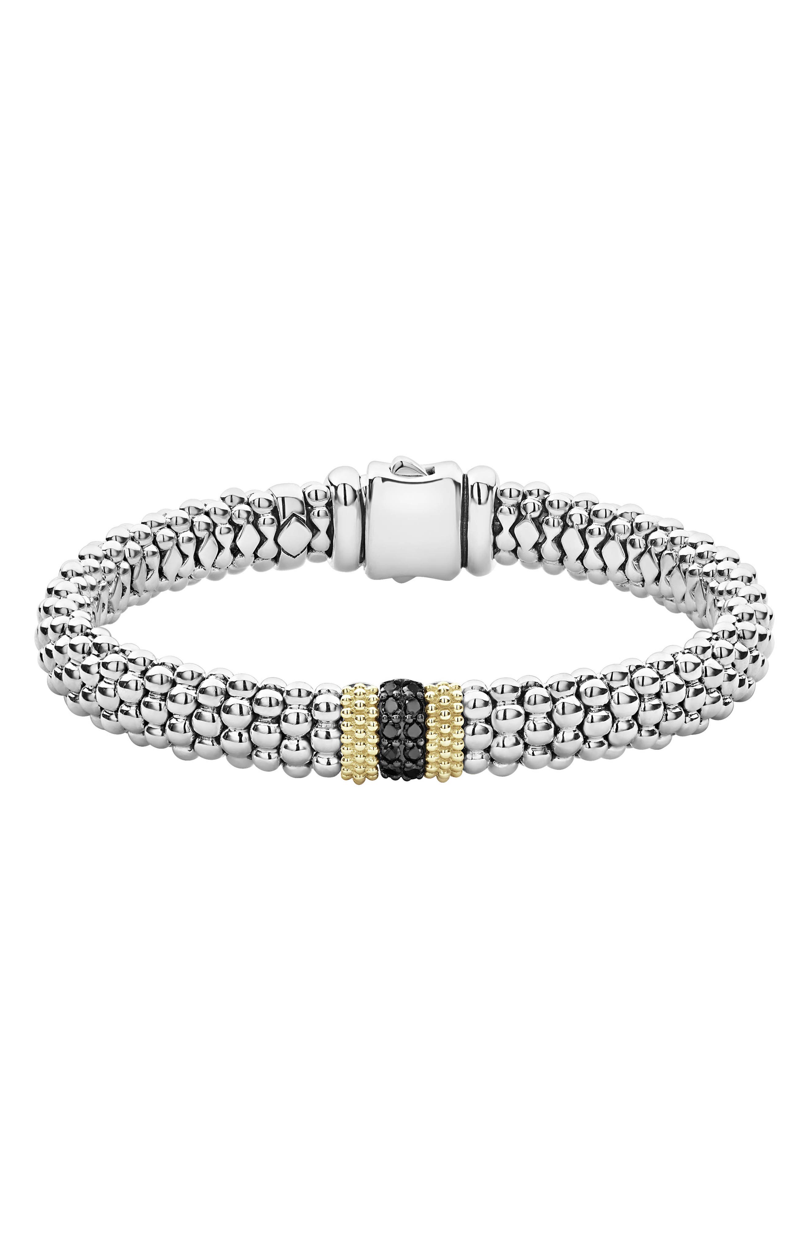 LAGOS Diamond Lux Black Diamond Small Station Bracelet Nordstrom