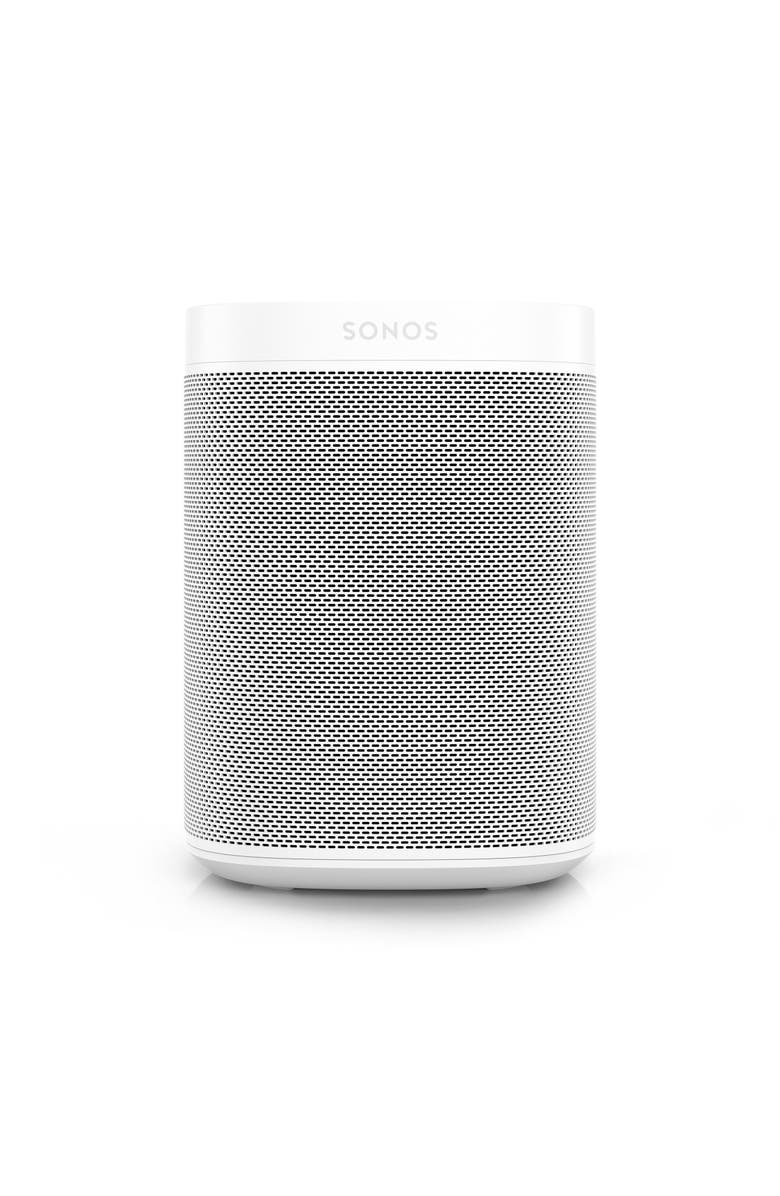 One Voice Controlled Smart Speaker, Main, color, WHITE
