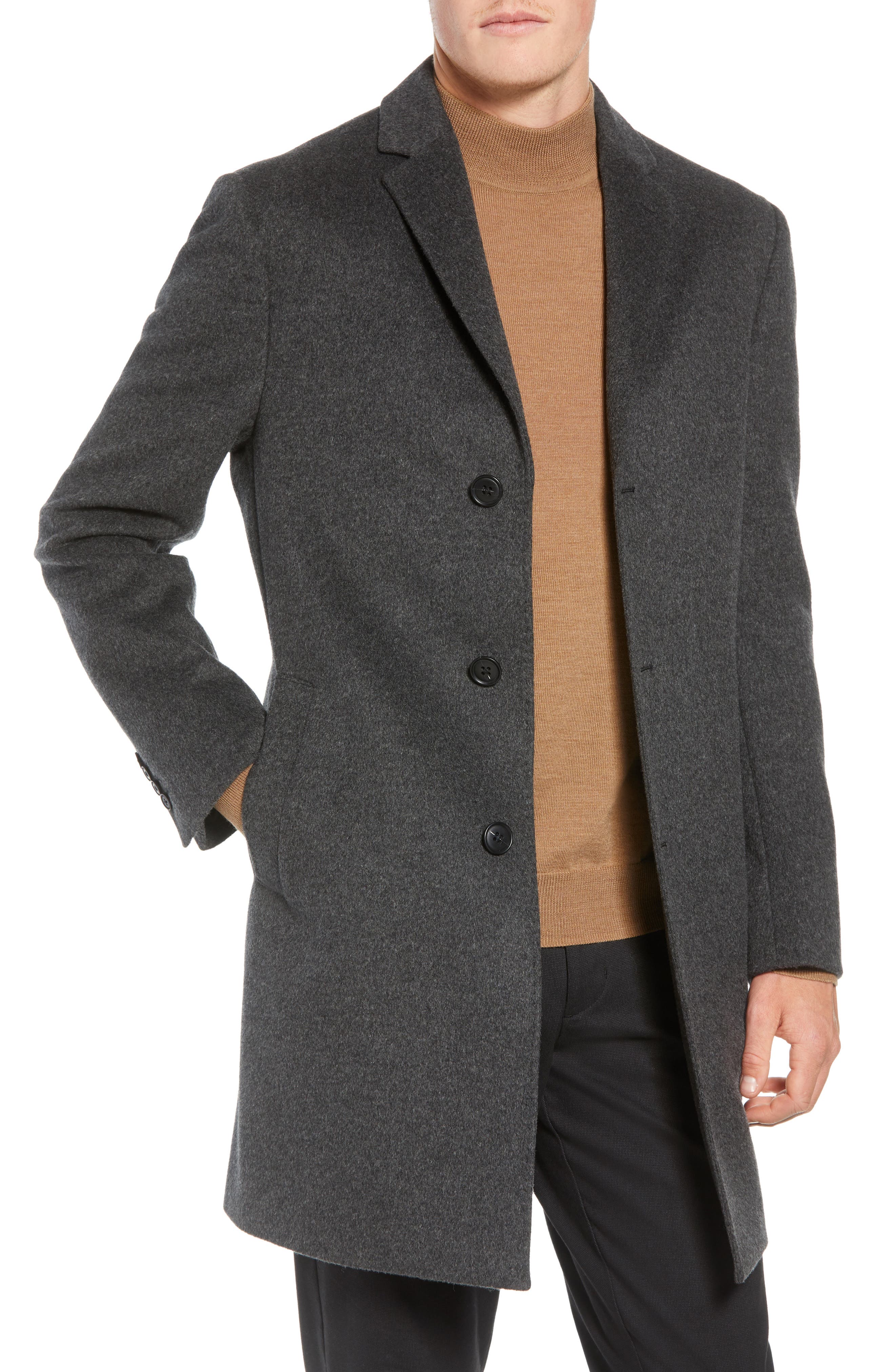 John W. Nordstrom® Mason Wool & Cashmere Overcoat Nordstrom