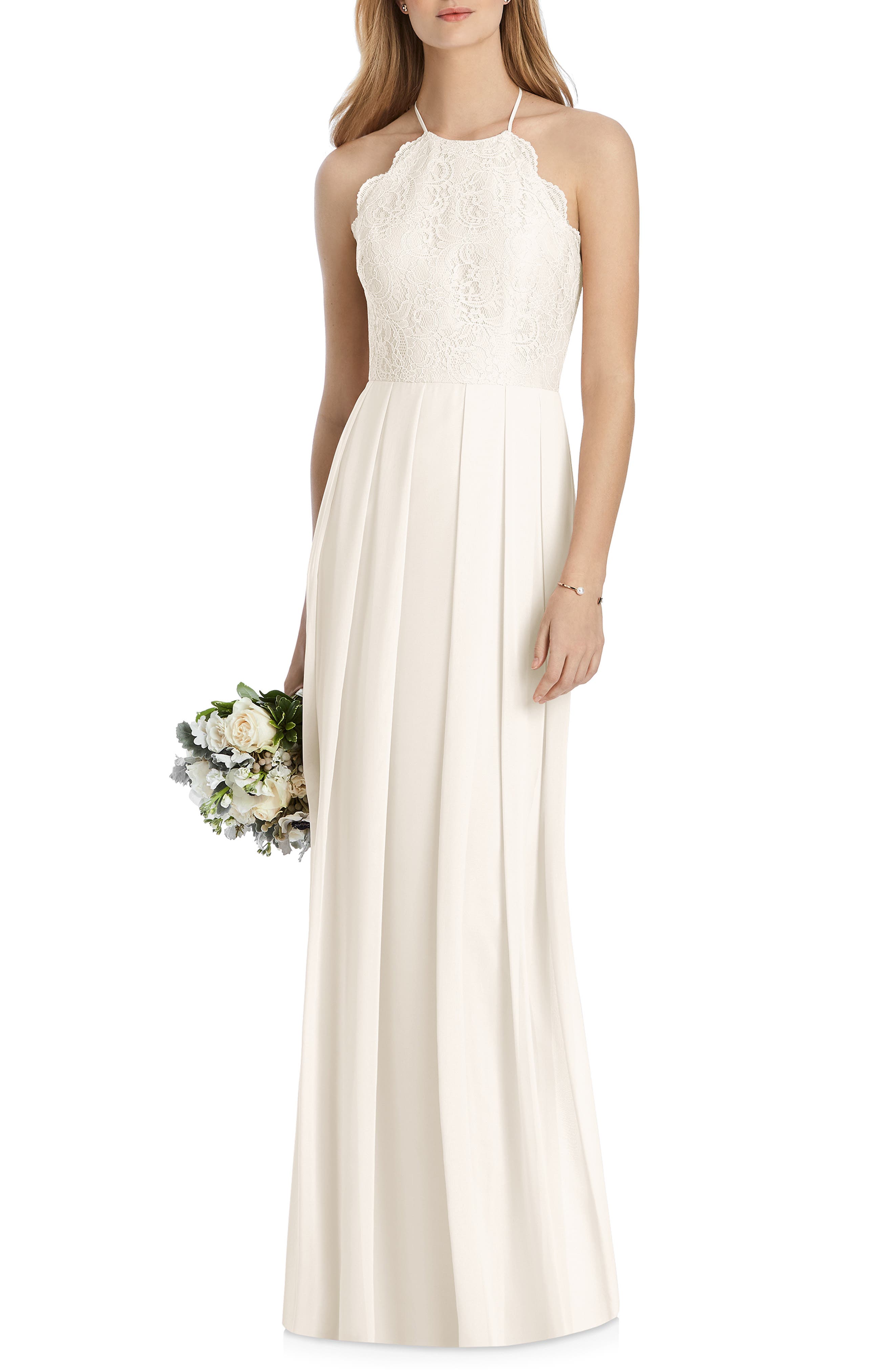 Lela Rose Bridesmaid Lux Chiffon Dress, Ivory