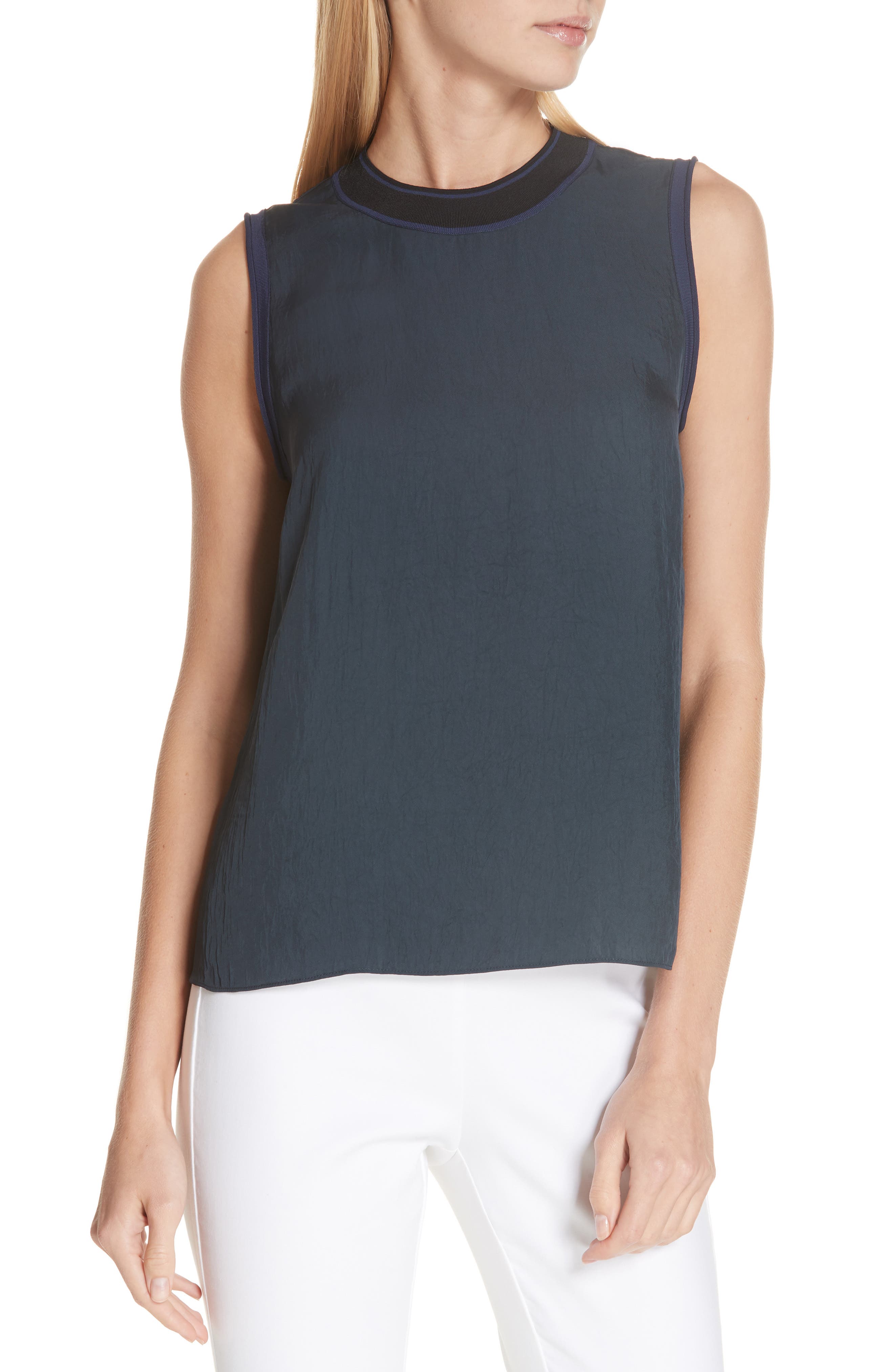Rag & Bone Nick Ringer Tank Top, Blue