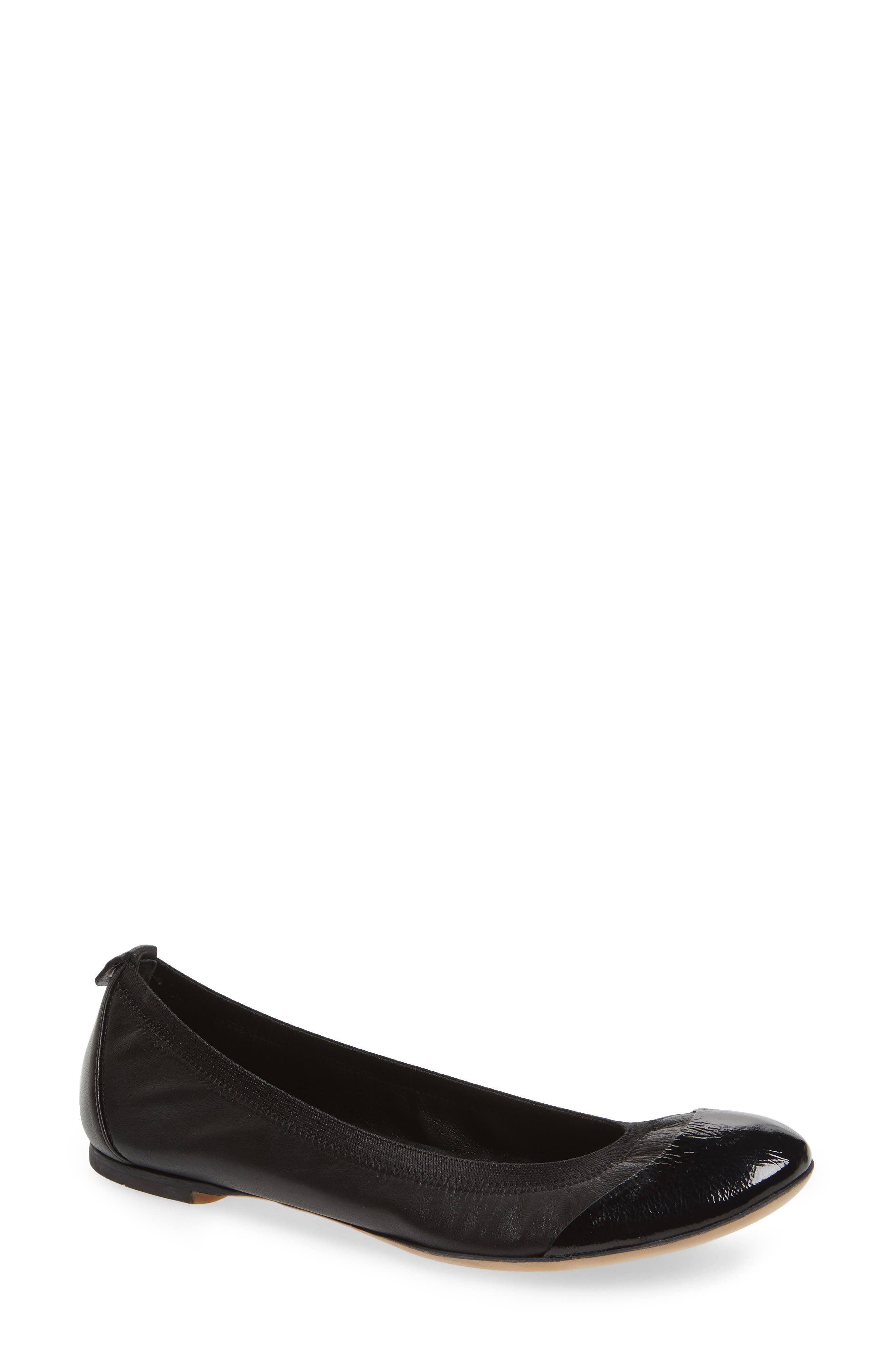 Agl Elasticized Topline Ballet Flat, Black