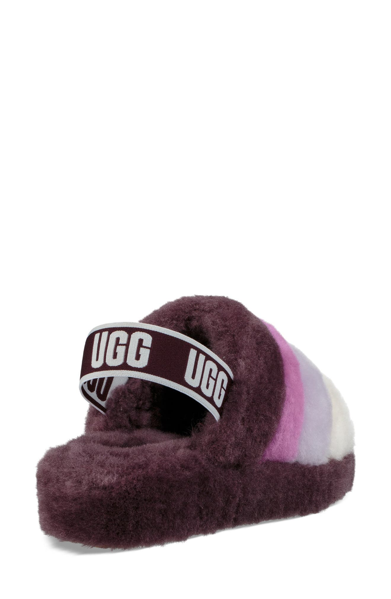 Ugg Fluff Yeah Genuine Shearling Slide Slipper, Purple