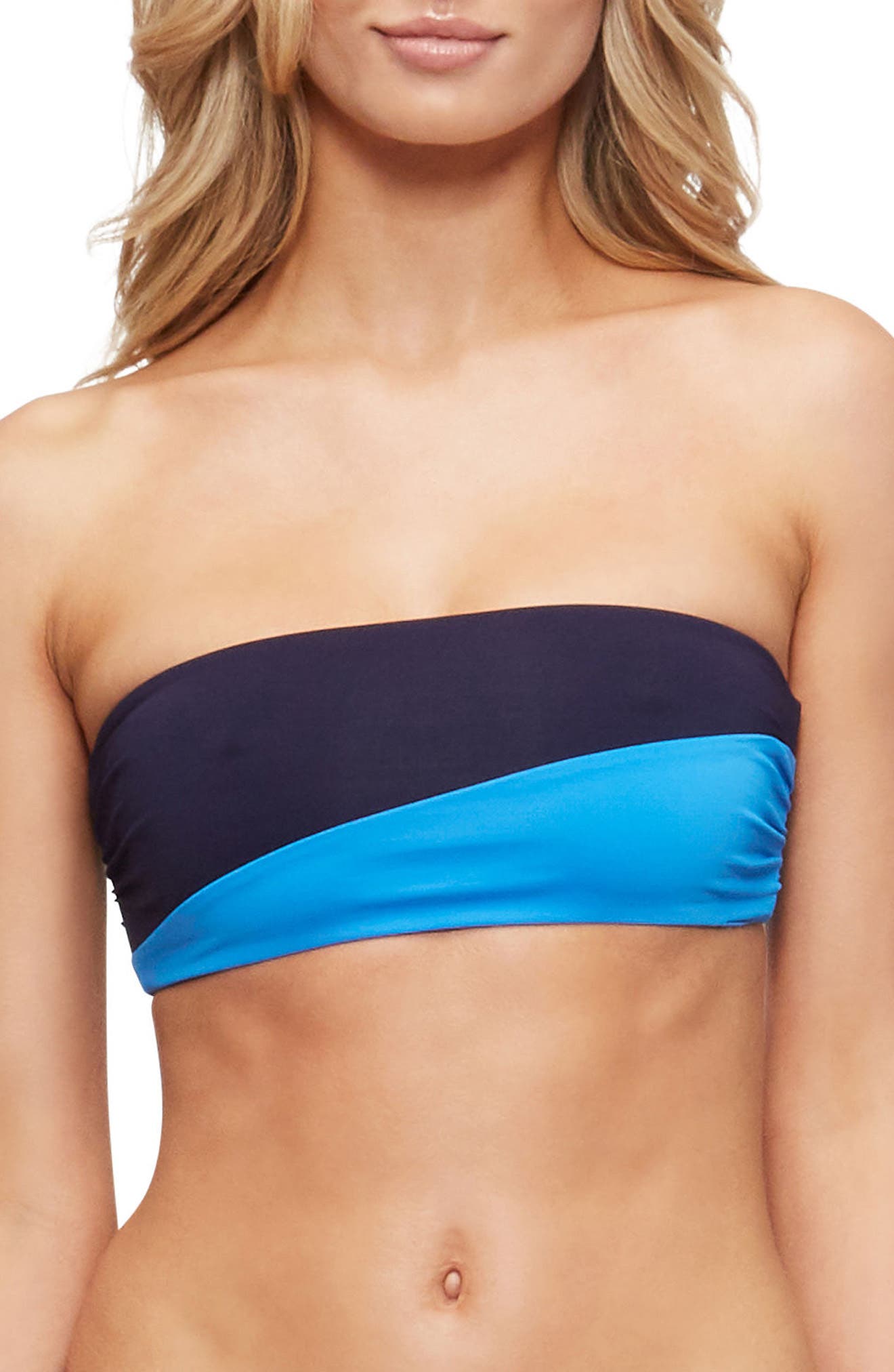 Tavik Moon Strapless Bandeau Bikini Top, Blue