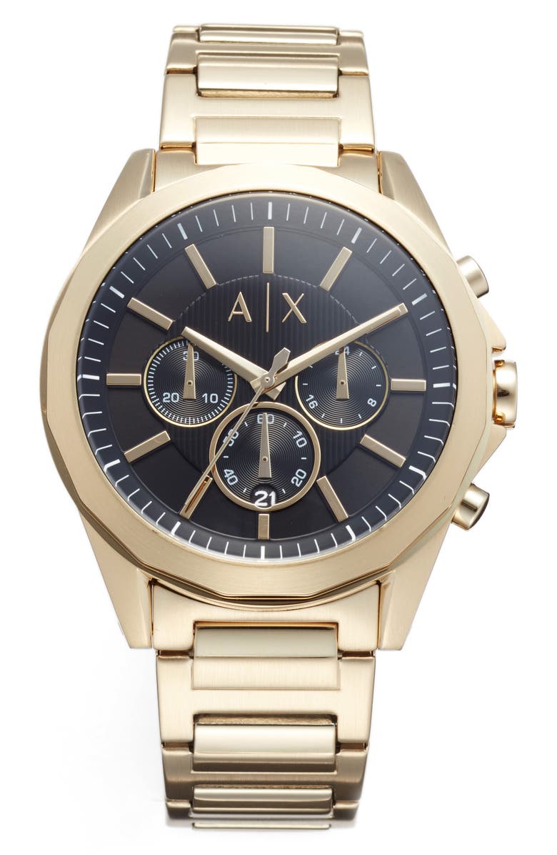 AX Armani Exchange Chronograph Bracelet Watch, 44mm | Nordstrom