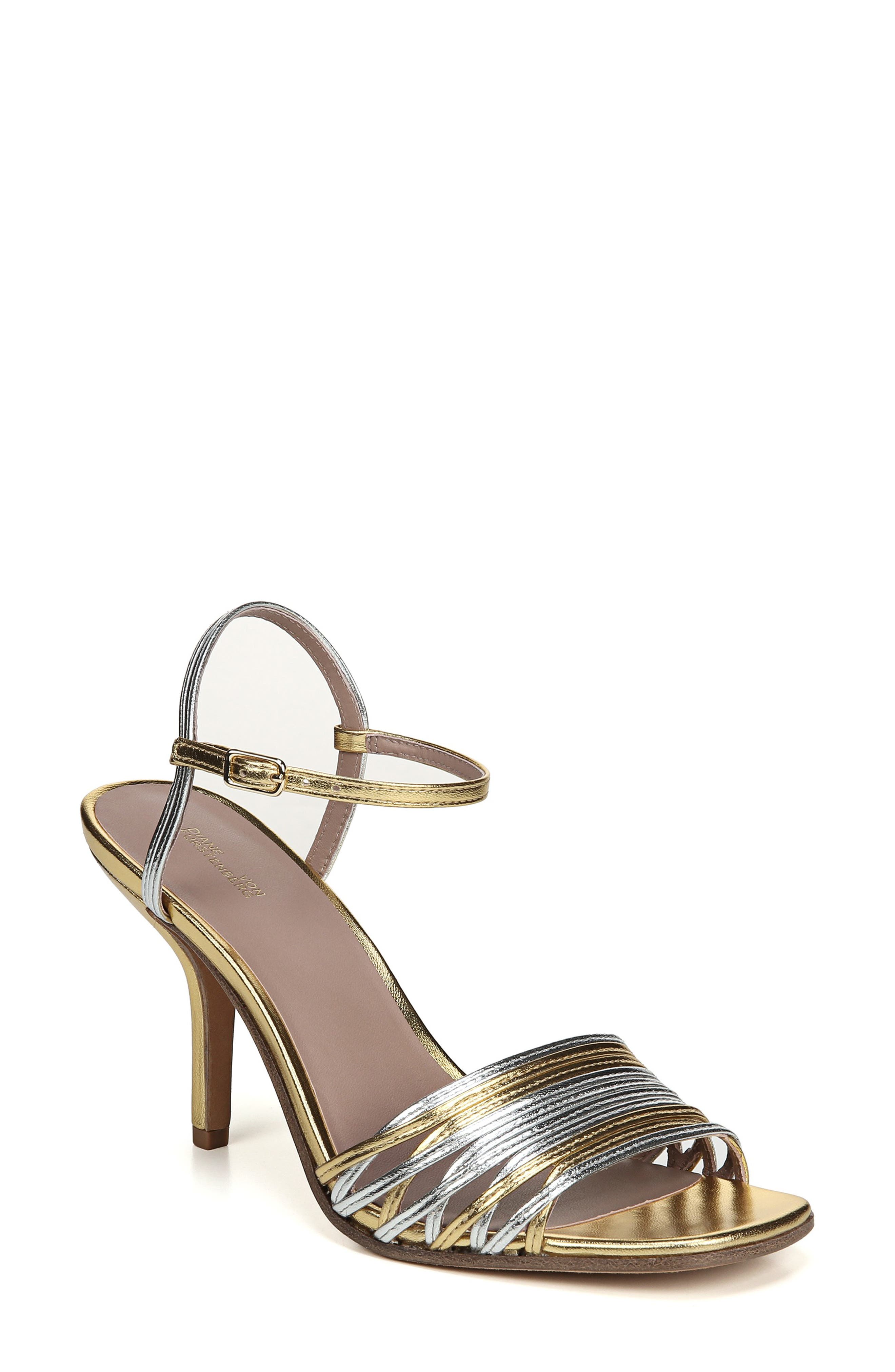 Diane Von Furstenberg Federica Sandal- Metallic