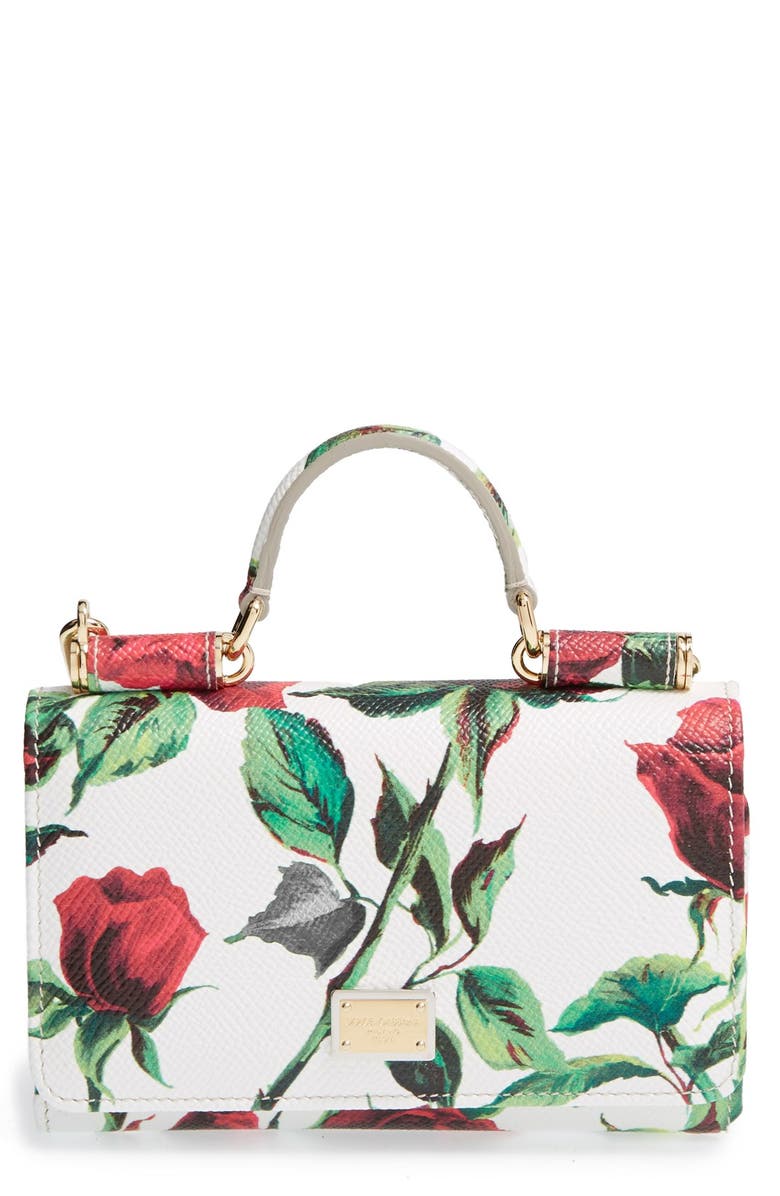 Dolce&Gabbana 'Mini Von' Floral Print Smartphone Wallet | Nordstrom