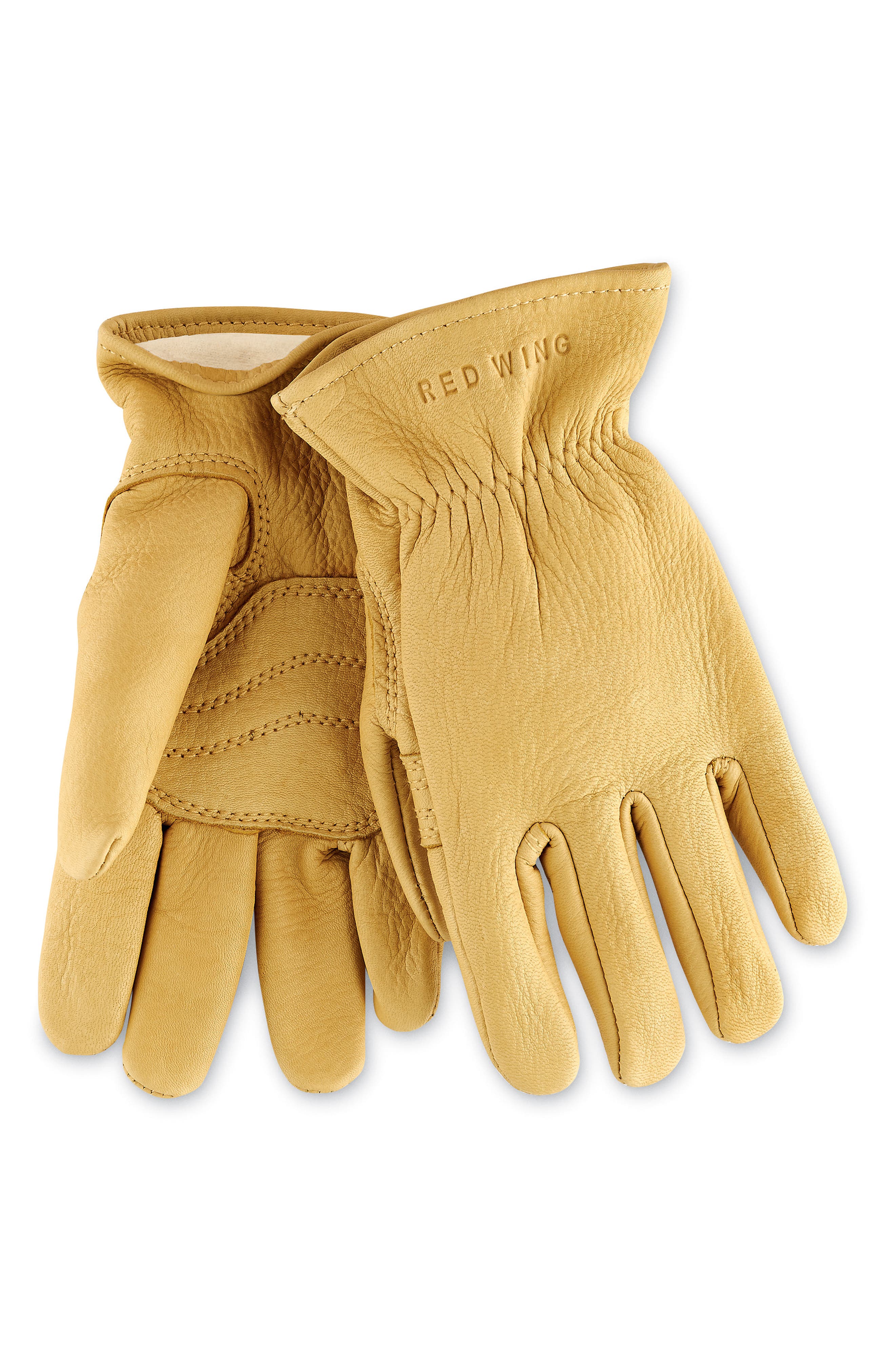 Red Wing Unlined Leather Gloves, Yellow