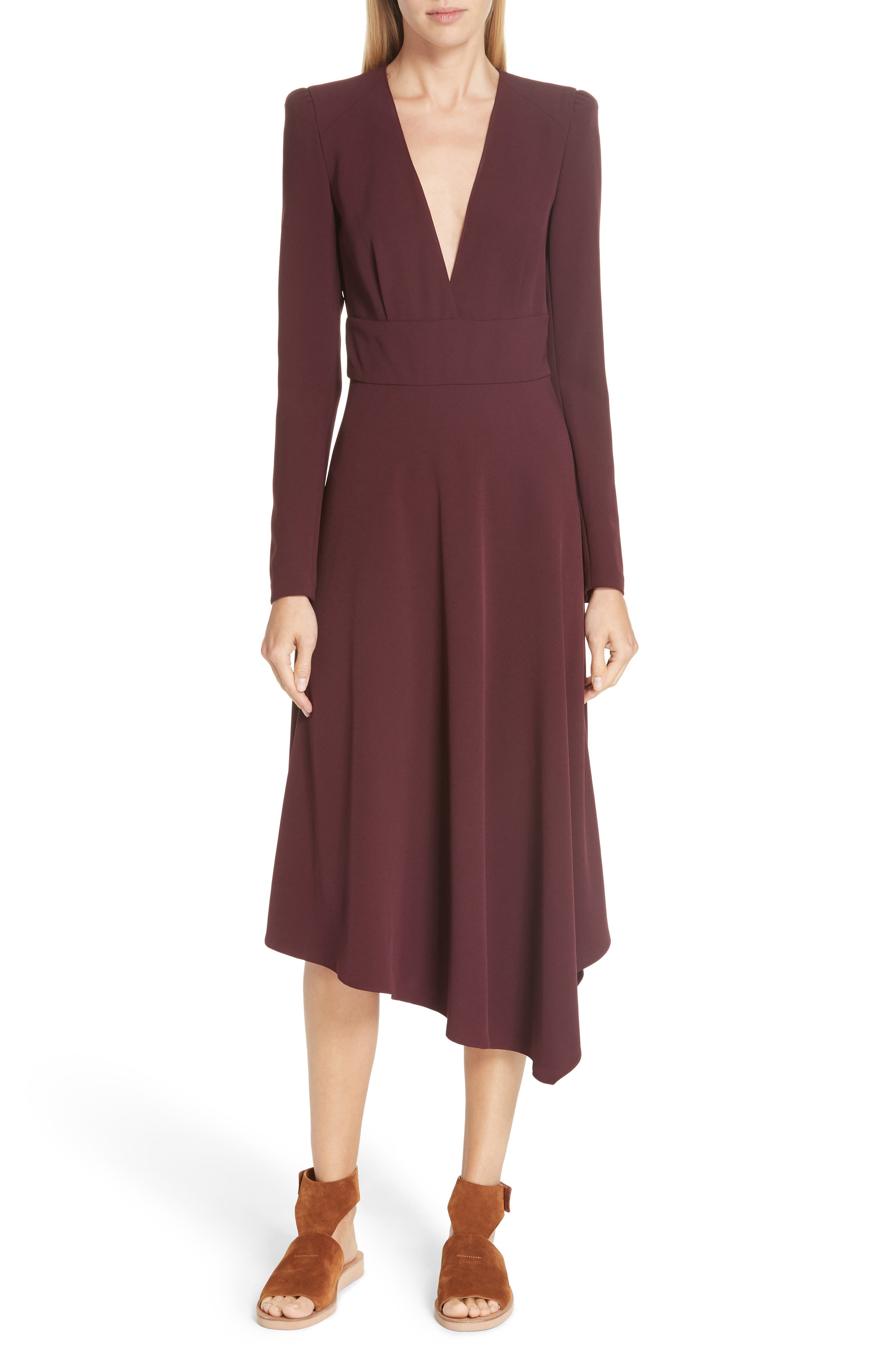 A.l.c. Loyola Asymmetrical Midi Dress