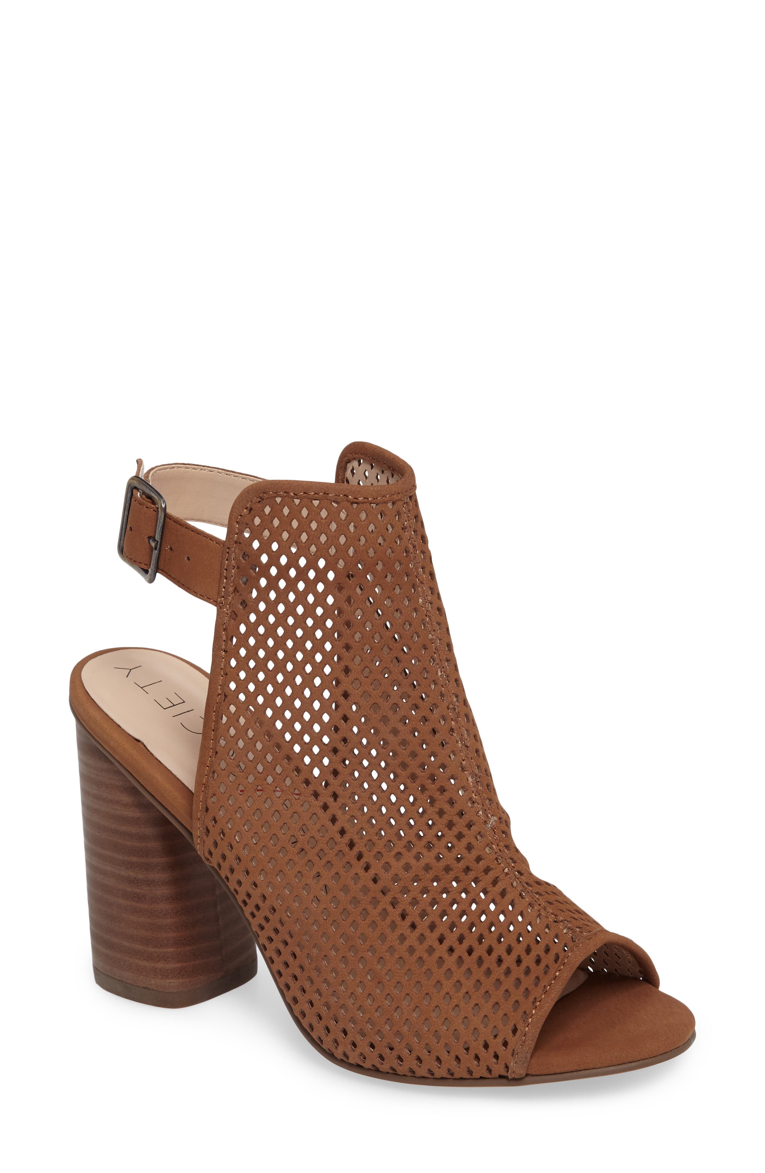 Sole Society Bombay Perforated Sandal, Brown
